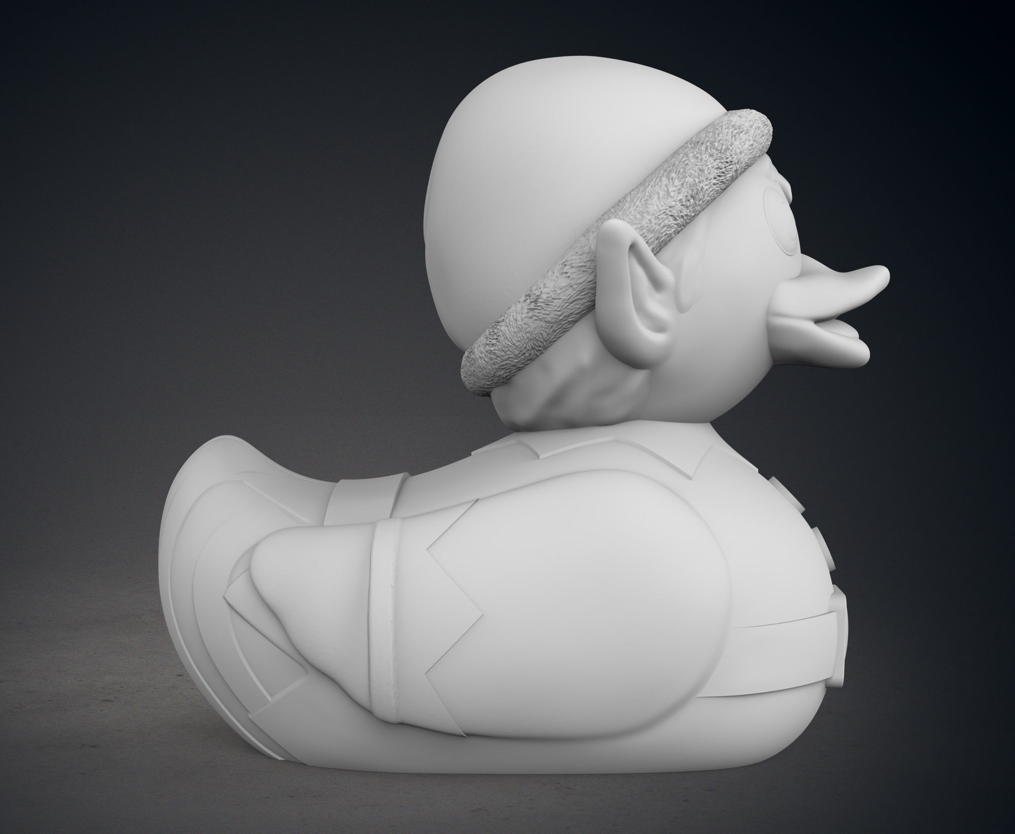 Cute Santas Elf Rubber Duck 3D print model_8