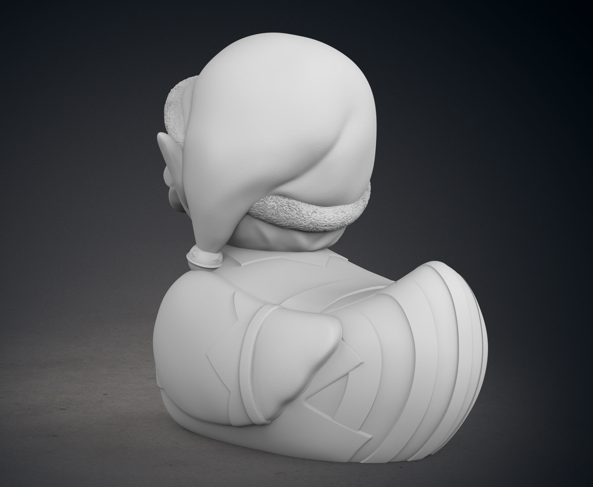 Cute Santas Elf Rubber Duck 3D print model_5