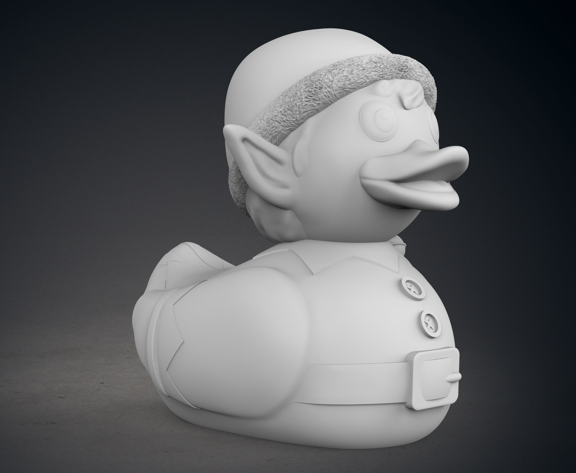 Cute Santas Elf Rubber Duck 3D print model_9