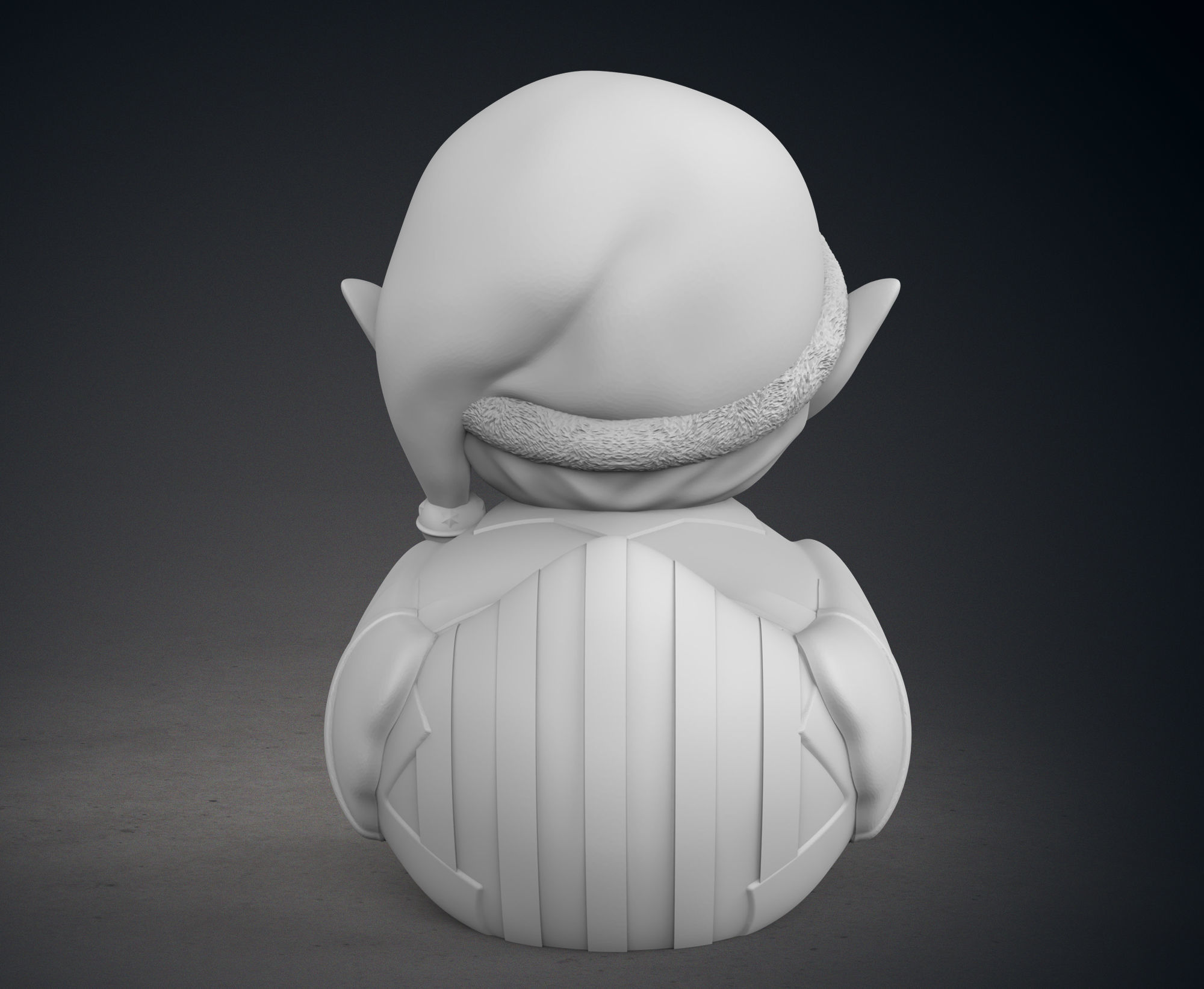 Cute Santas Elf Rubber Duck 3D print model_6