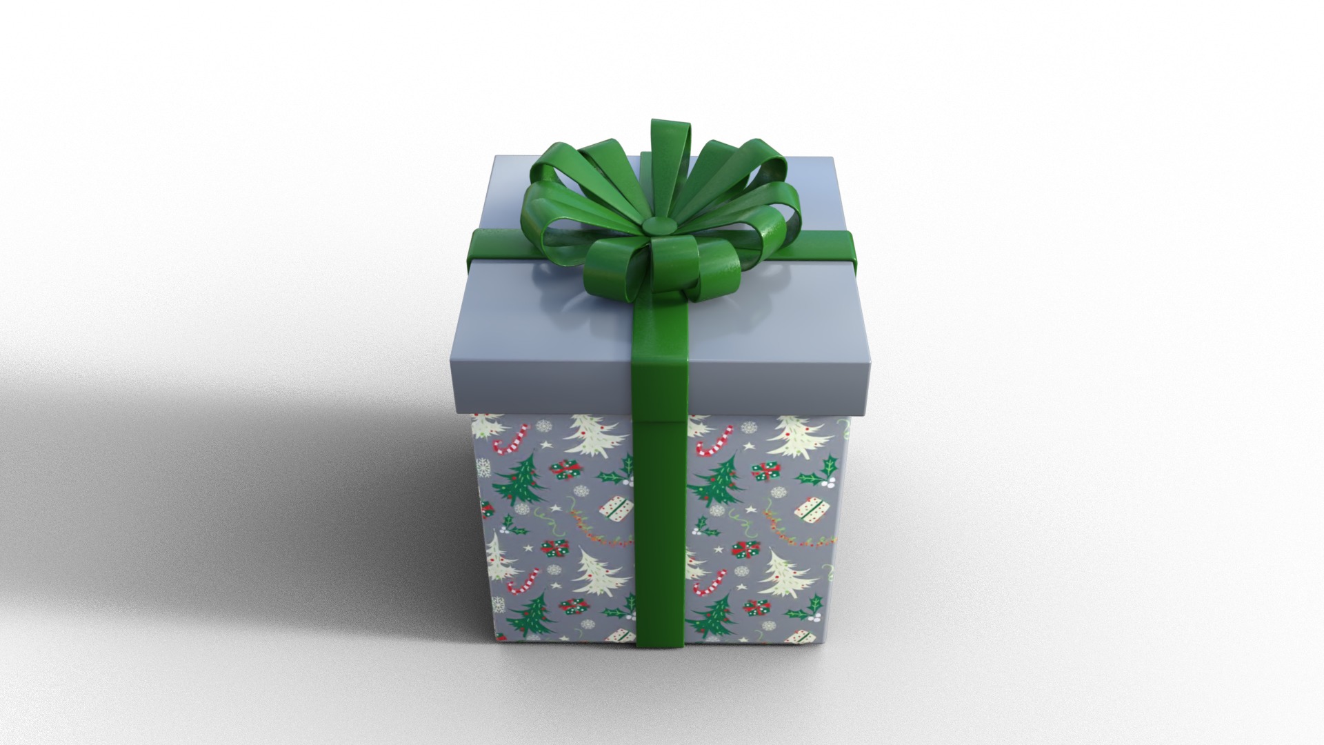 Christmas Gift Pack Low-poly 3D model_8