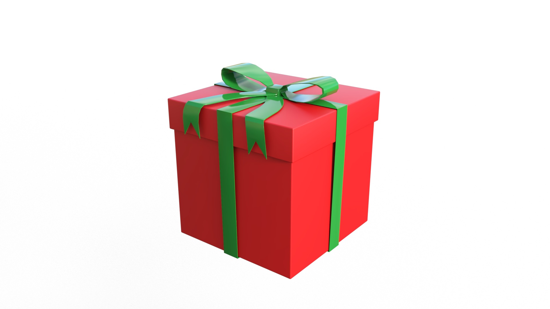 Christmas Gift Pack Low-poly 3D model_9
