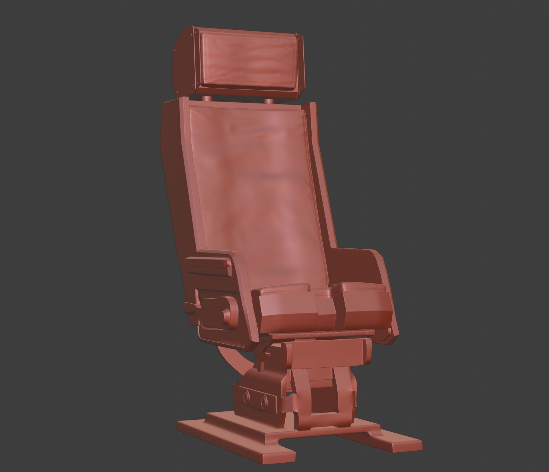 Fighter Jet Pilot Seat 3D print model_10