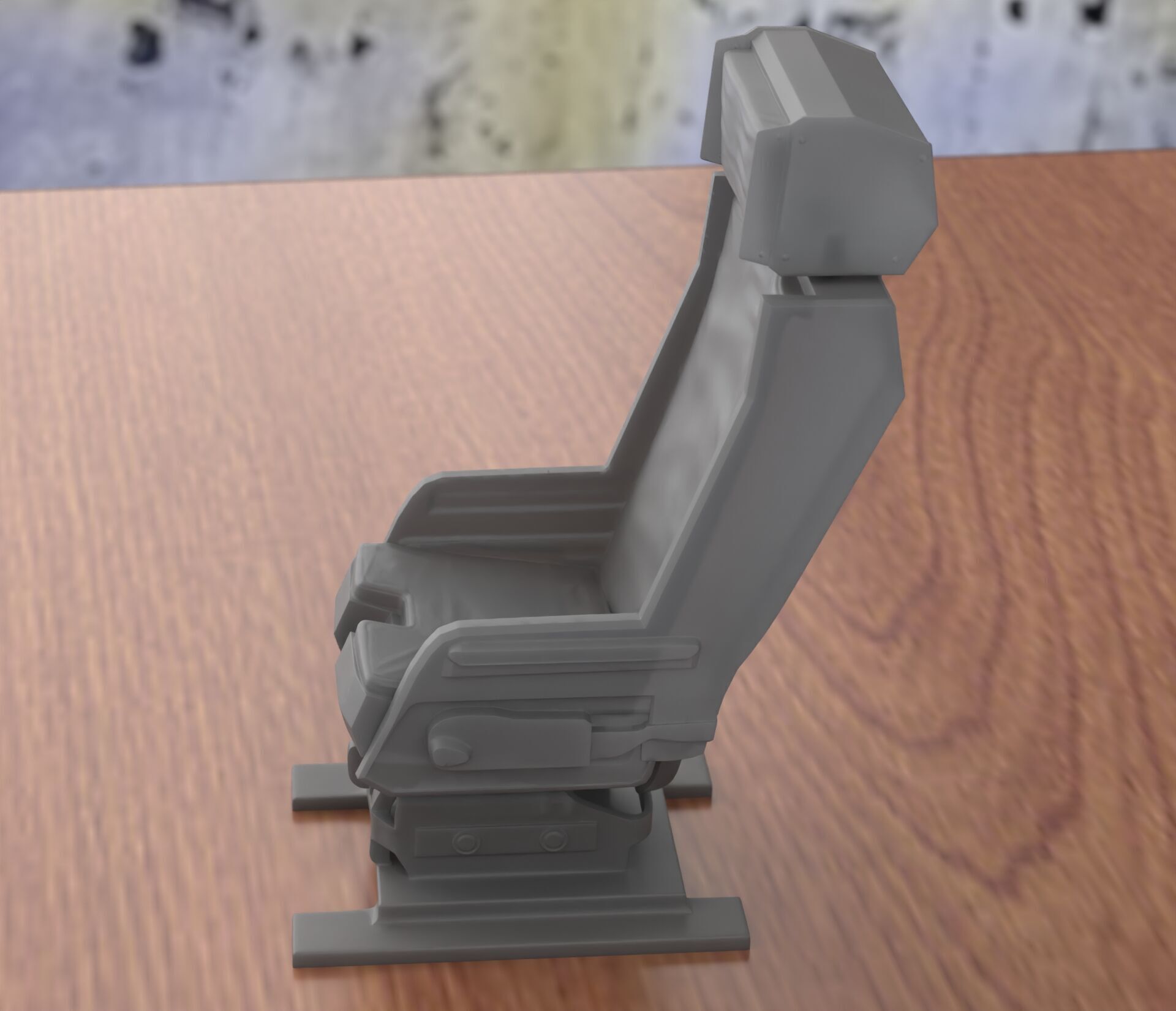 Fighter Jet Pilot Seat 3D print model_2