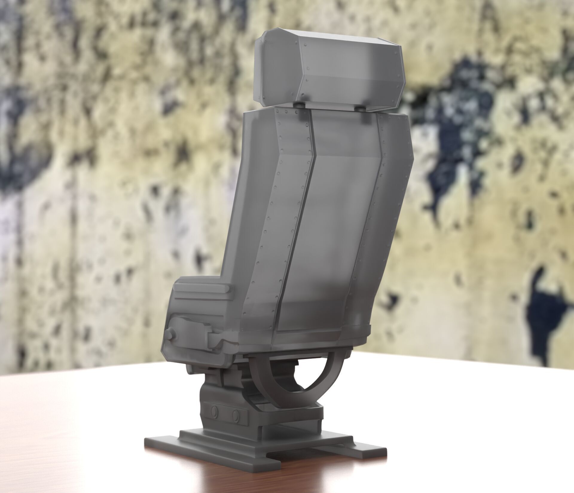Fighter Jet Pilot Seat 3D print model_3
