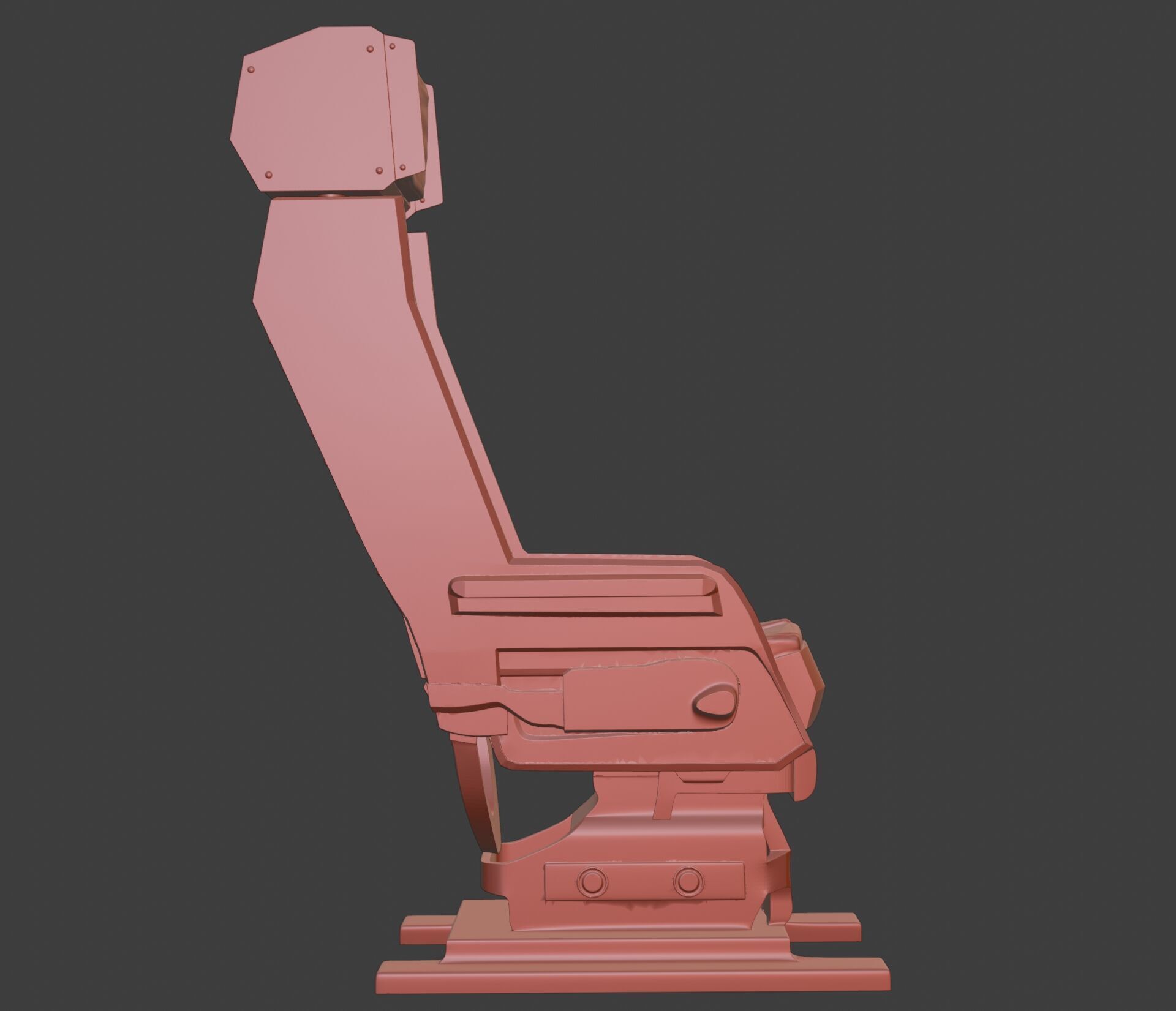 Fighter Jet Pilot Seat 3D print model_11