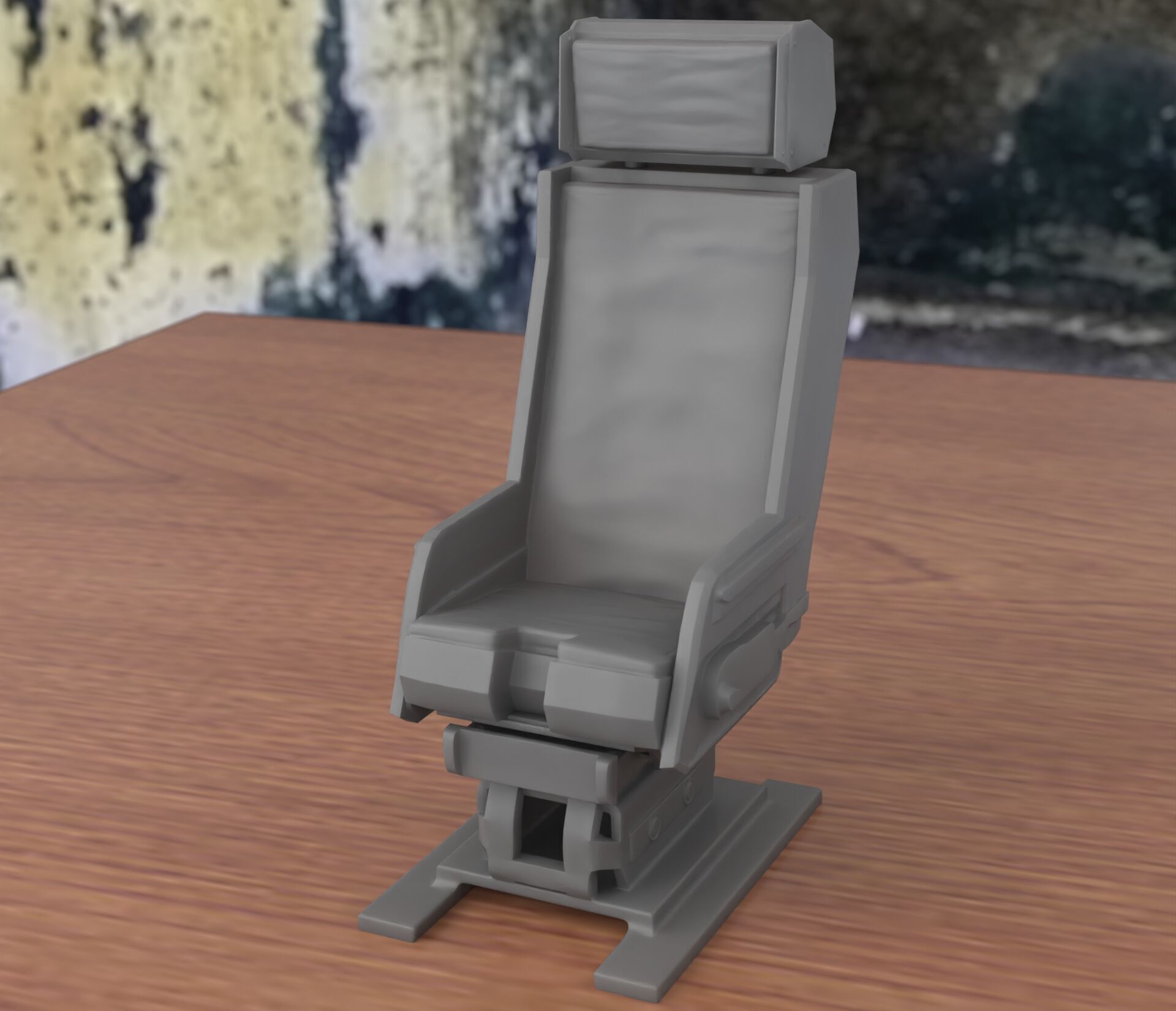 Fighter Jet Pilot Seat 3D print model_1