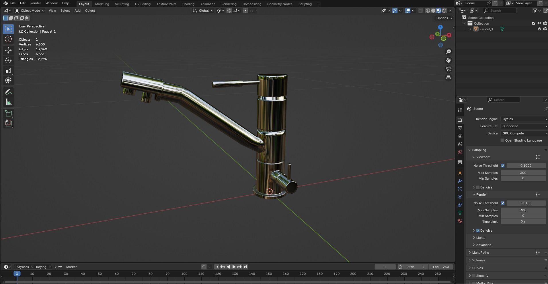 Faucet CG1 3D model_9