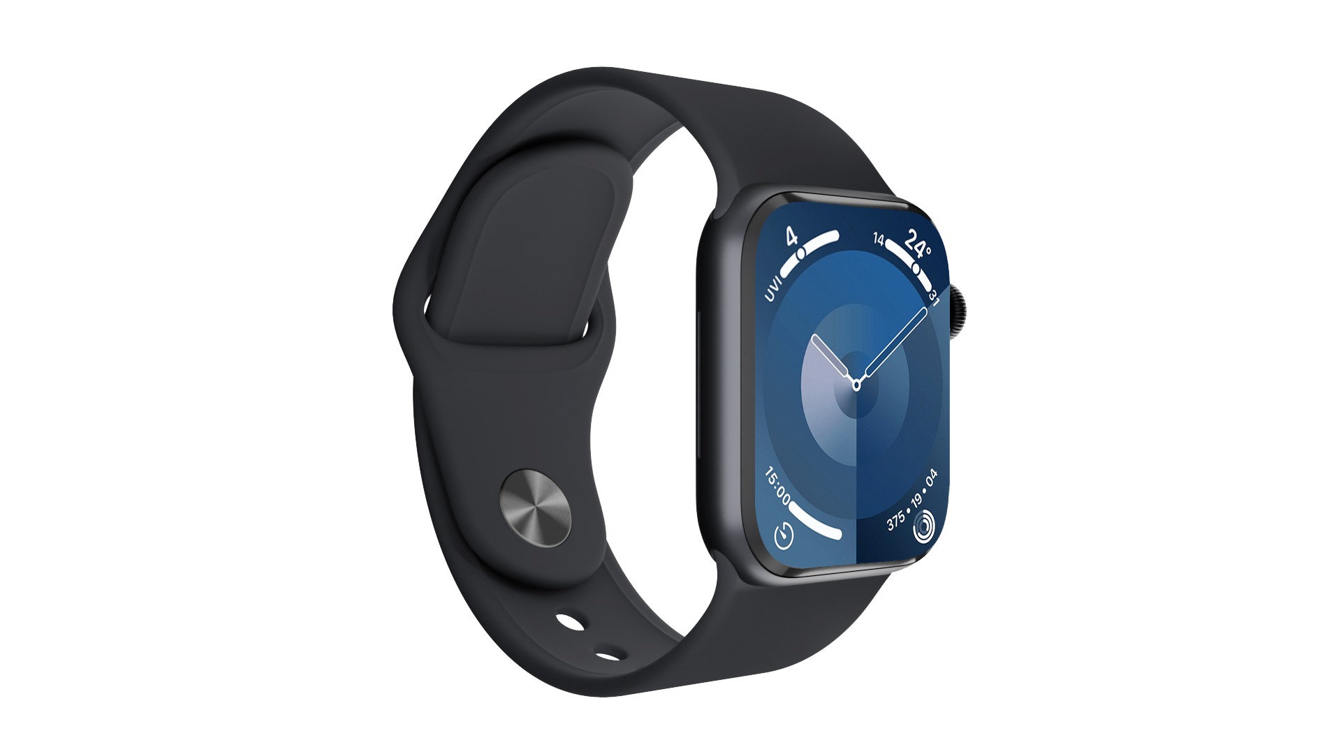 Apple Watch Series 9 Sport Band Midnight Color 3ds Max 3D model_1