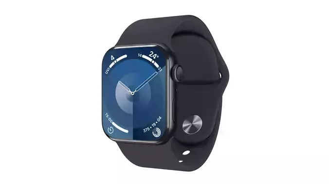 Apple Watch Series 9 Sport Band Midnight Color 3ds Max