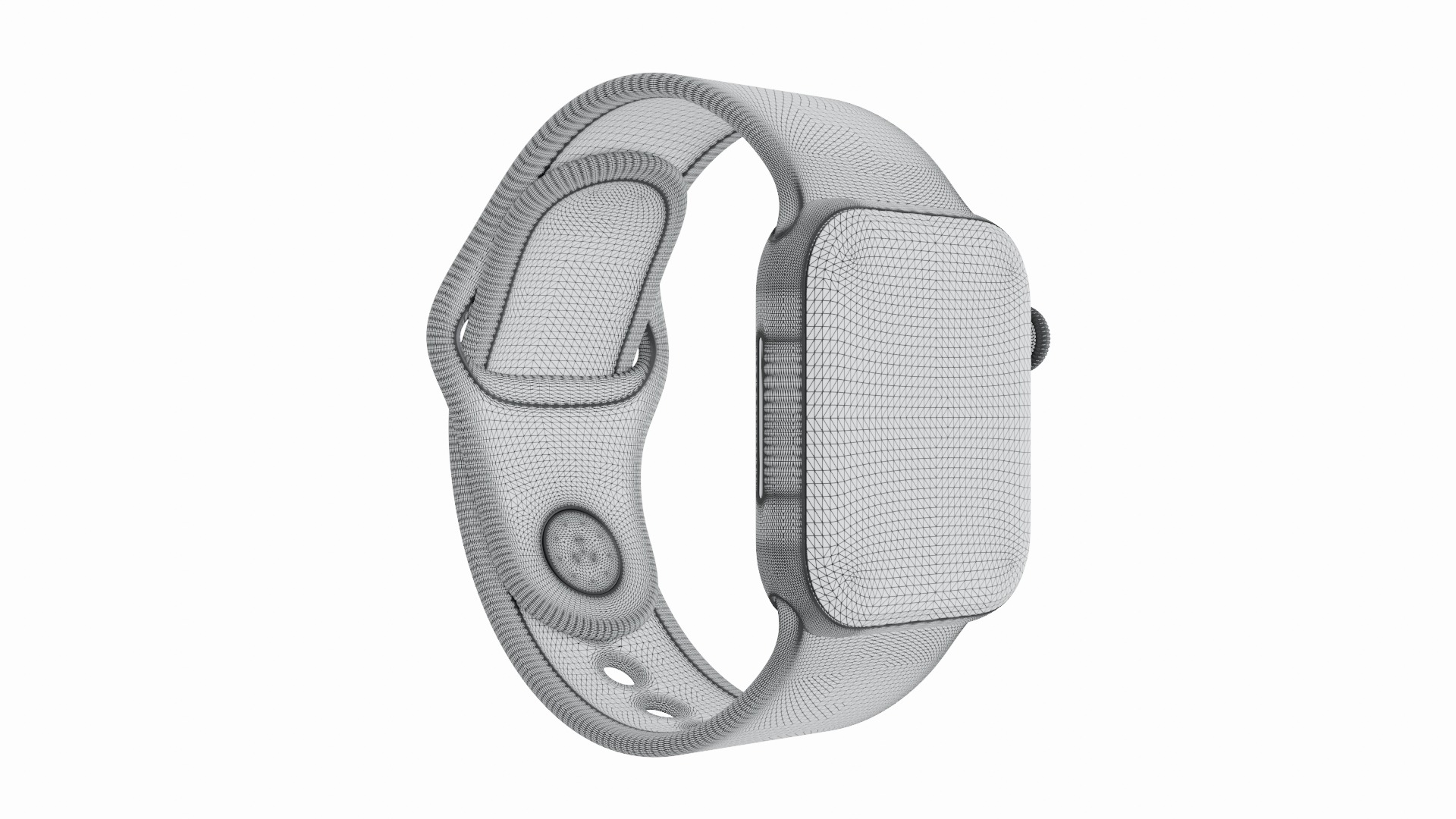 Apple Watch Series 9 Sport Band Midnight Color 3ds Max 3D model_6