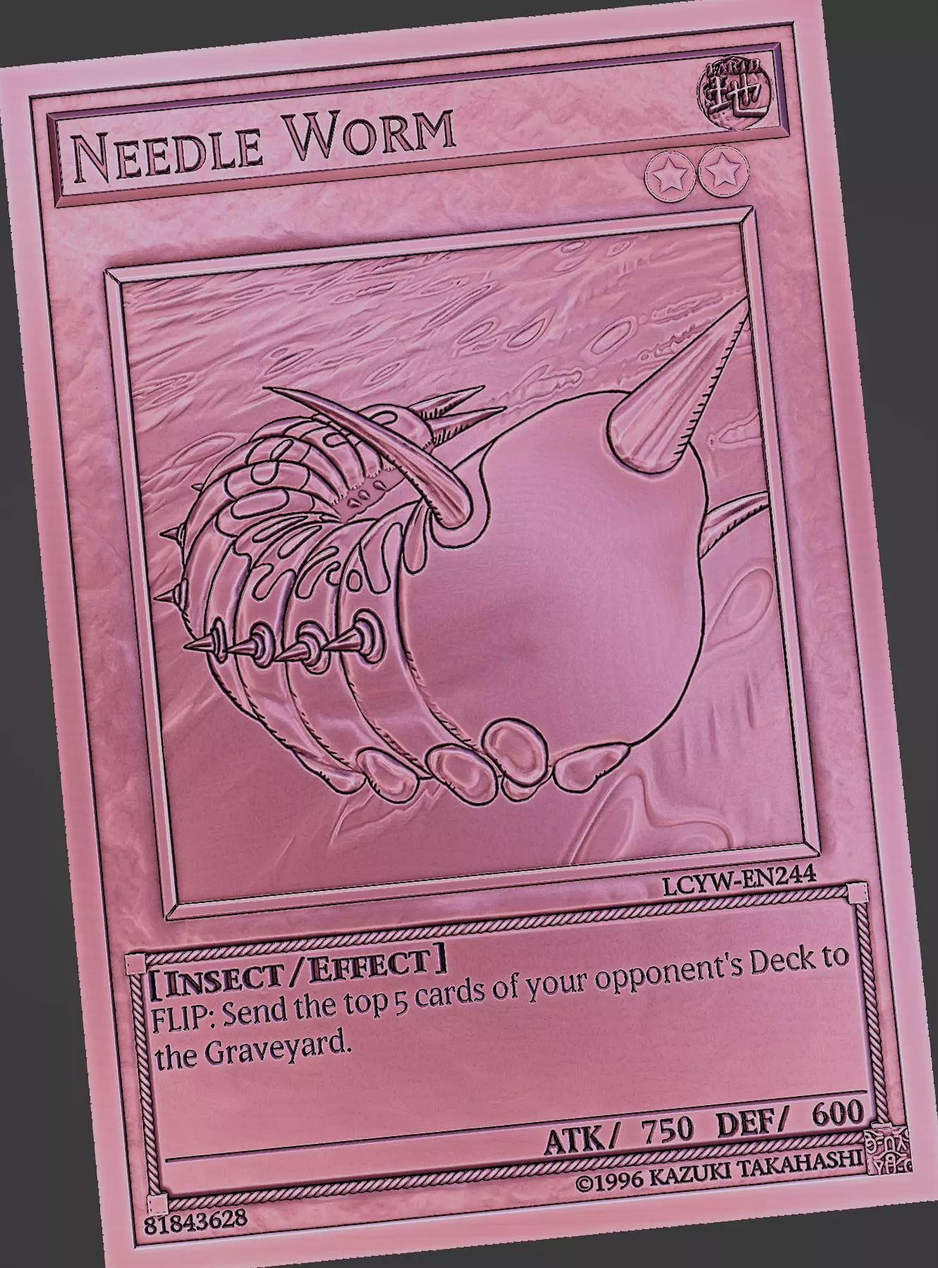 Needle Worm - yu-gi-oh 3D print model