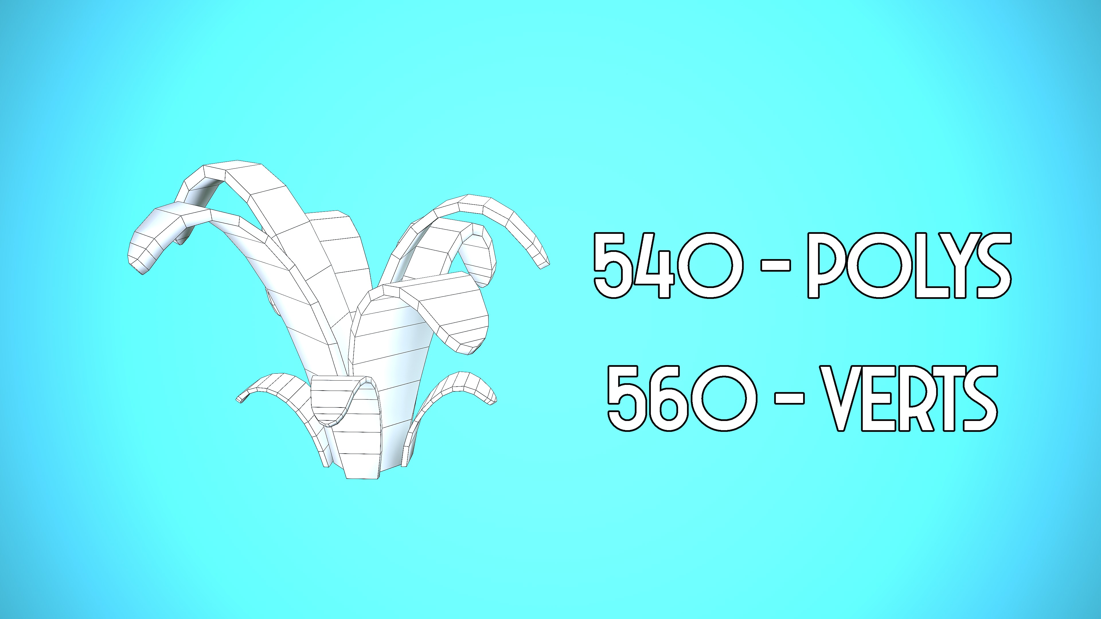 PLANT 01 CARTOON STYLIZED Low-poly 3D model_2