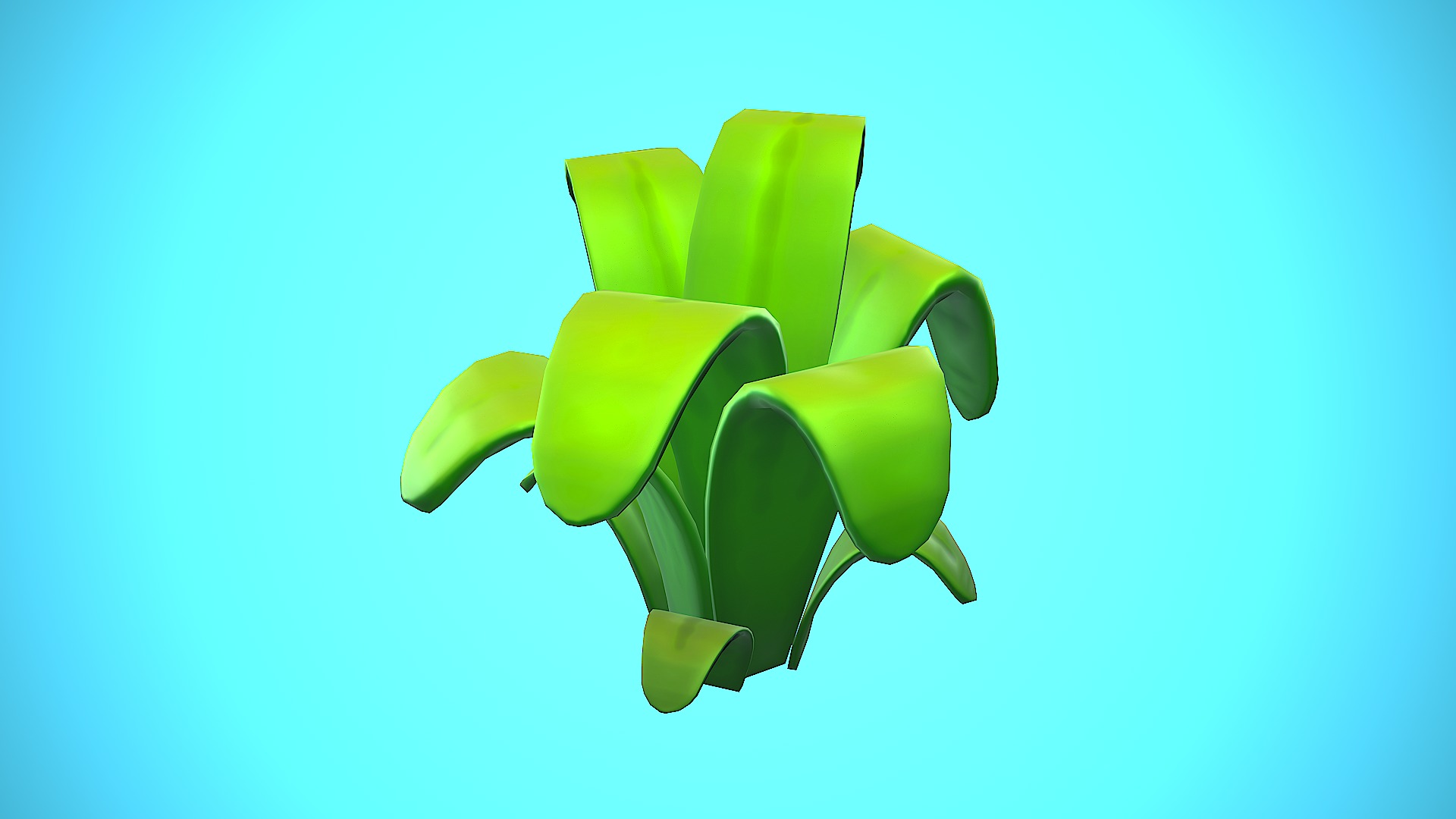PLANT 01 CARTOON STYLIZED Low-poly 3D model_8