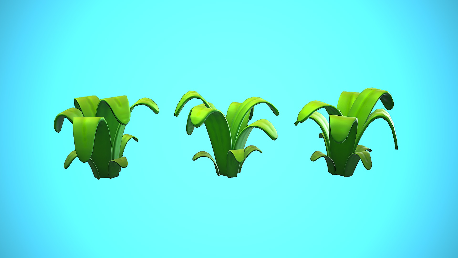 PLANT 01 CARTOON STYLIZED Low-poly 3D model_10