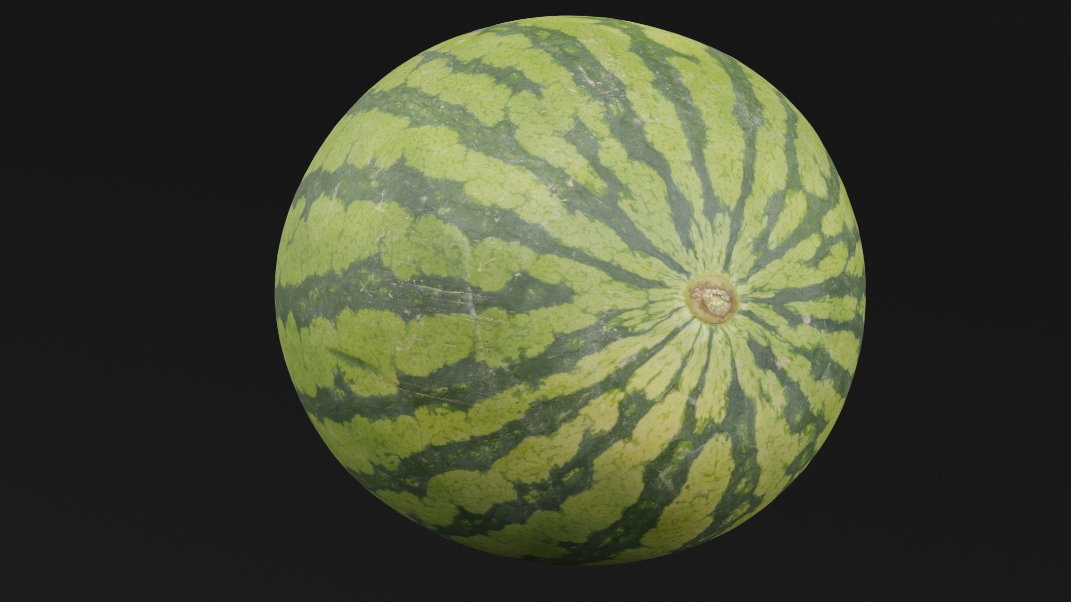 Watermelon Fruit 3D model_4