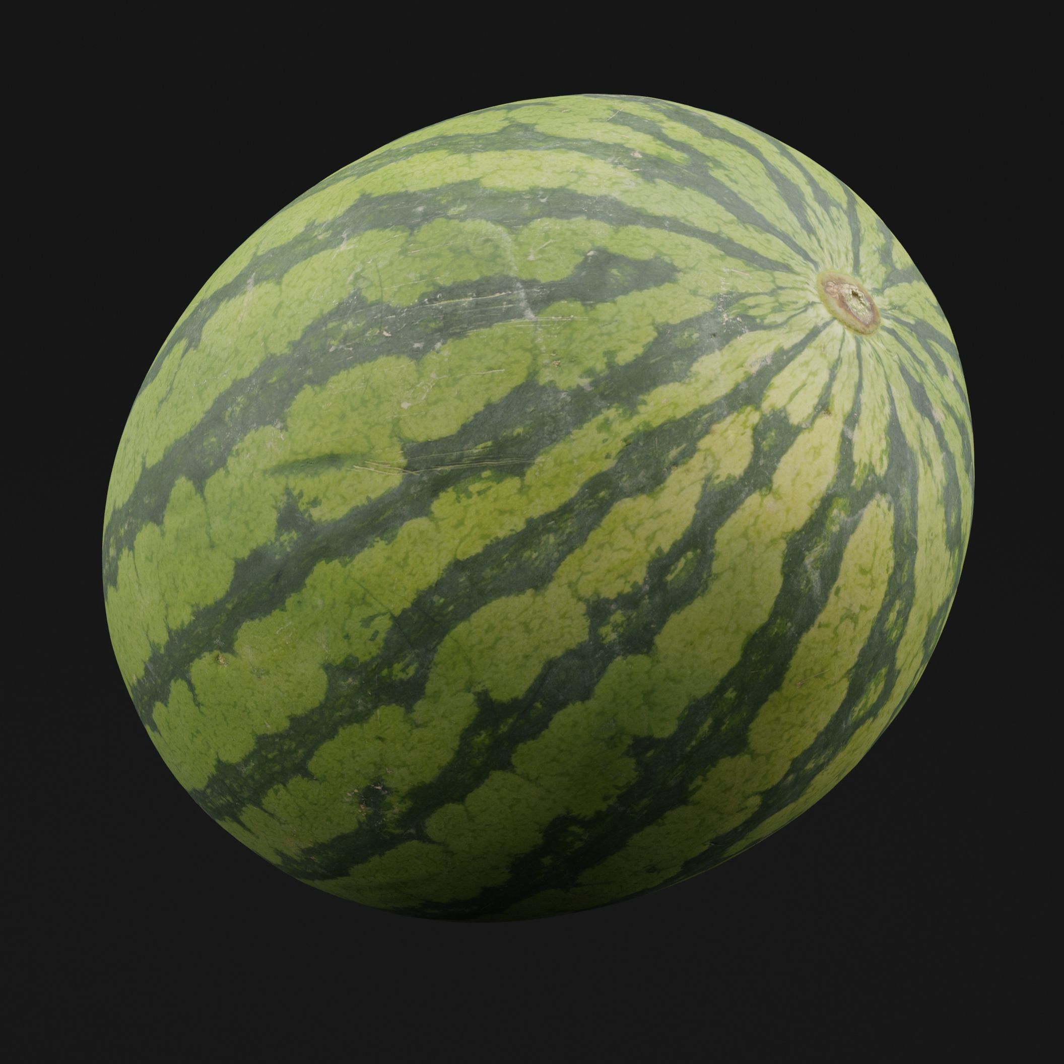 Watermelon Fruit 3D model_5