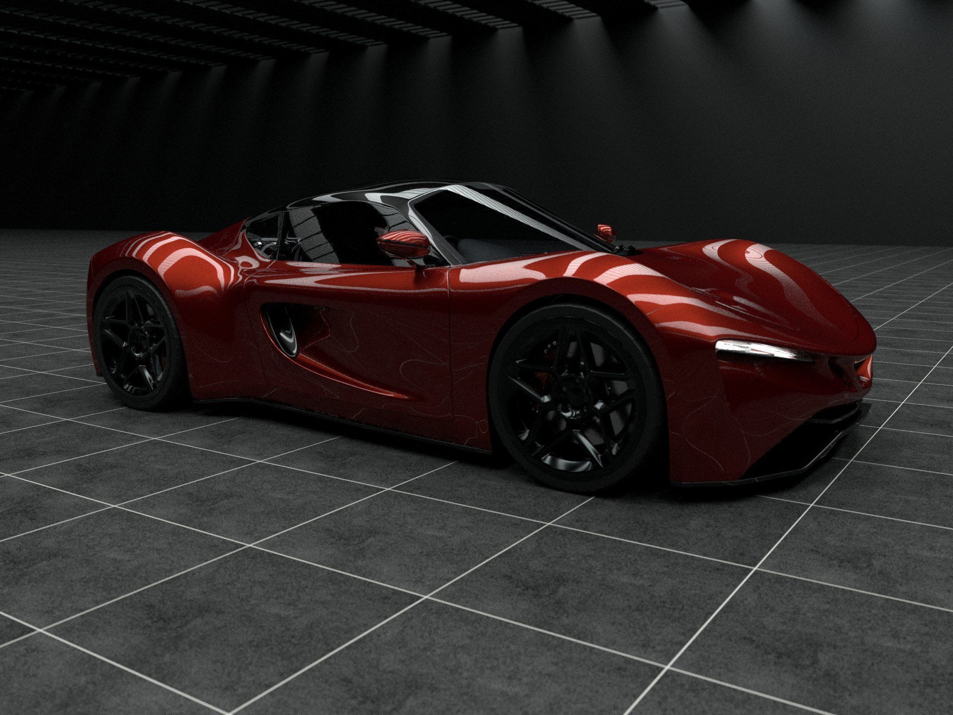 Concept Sport Car 3D model_13