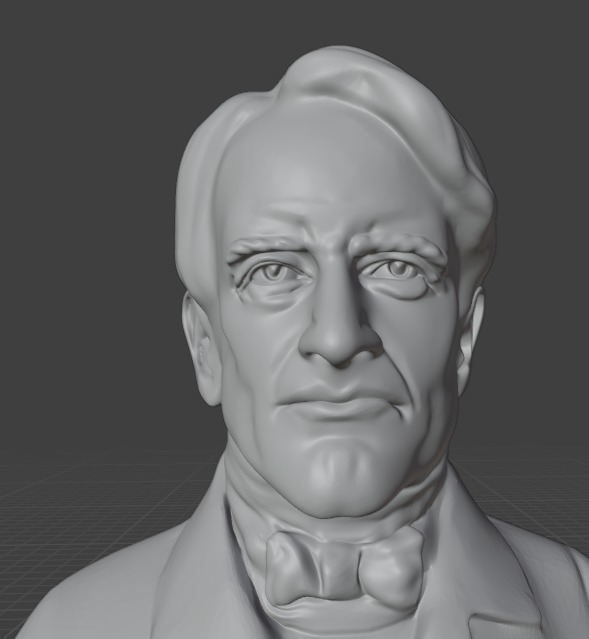 Horace Mann 3D print model_7