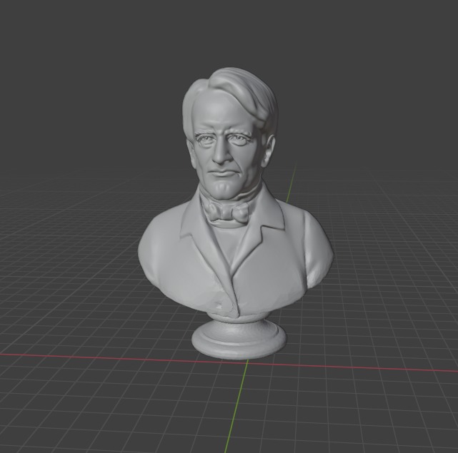 Horace Mann 3D print model_1