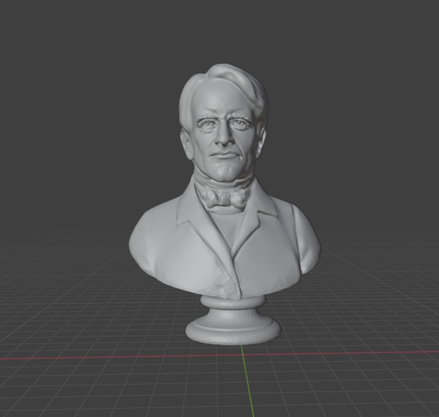 Horace Mann 3D print model_11