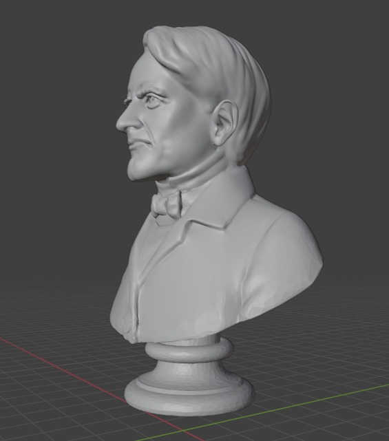 Horace Mann 3D print model_5