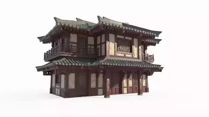 Asian Ancient Architecture City Tea House