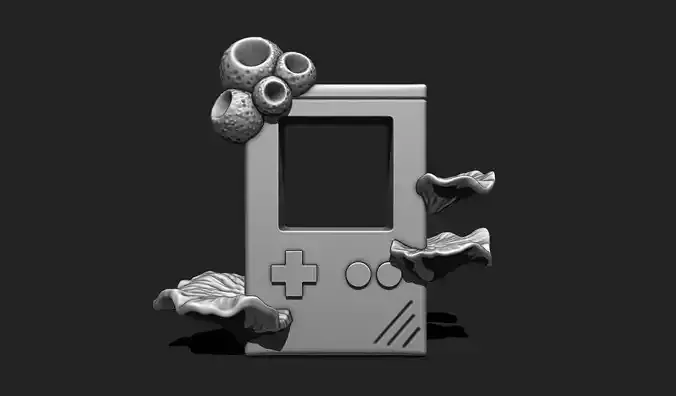 House Fish Gameboy - Aquarium Cave - STL for Aquarium 3D print model