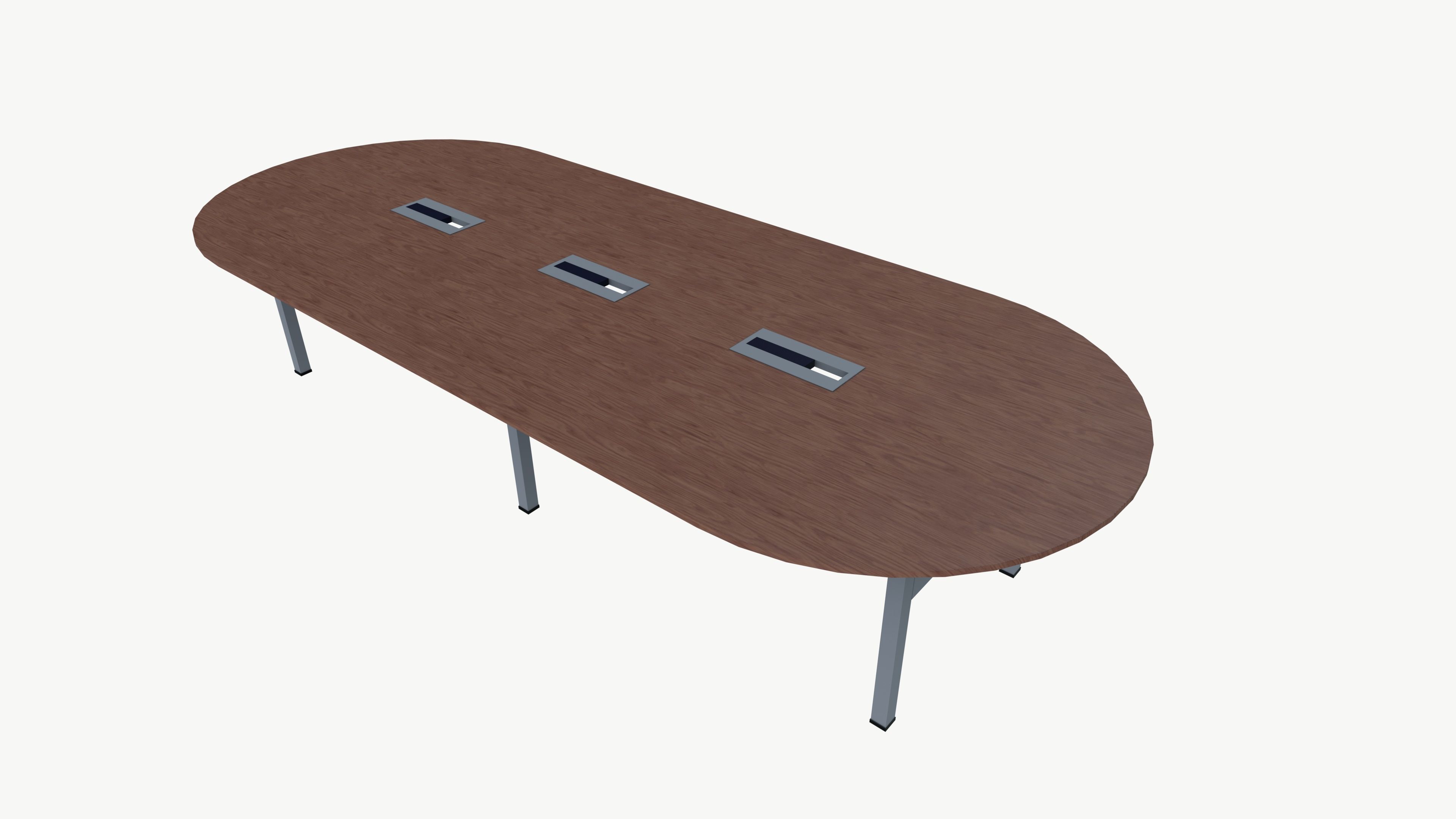 Conference Table Low-poly 3D model_2