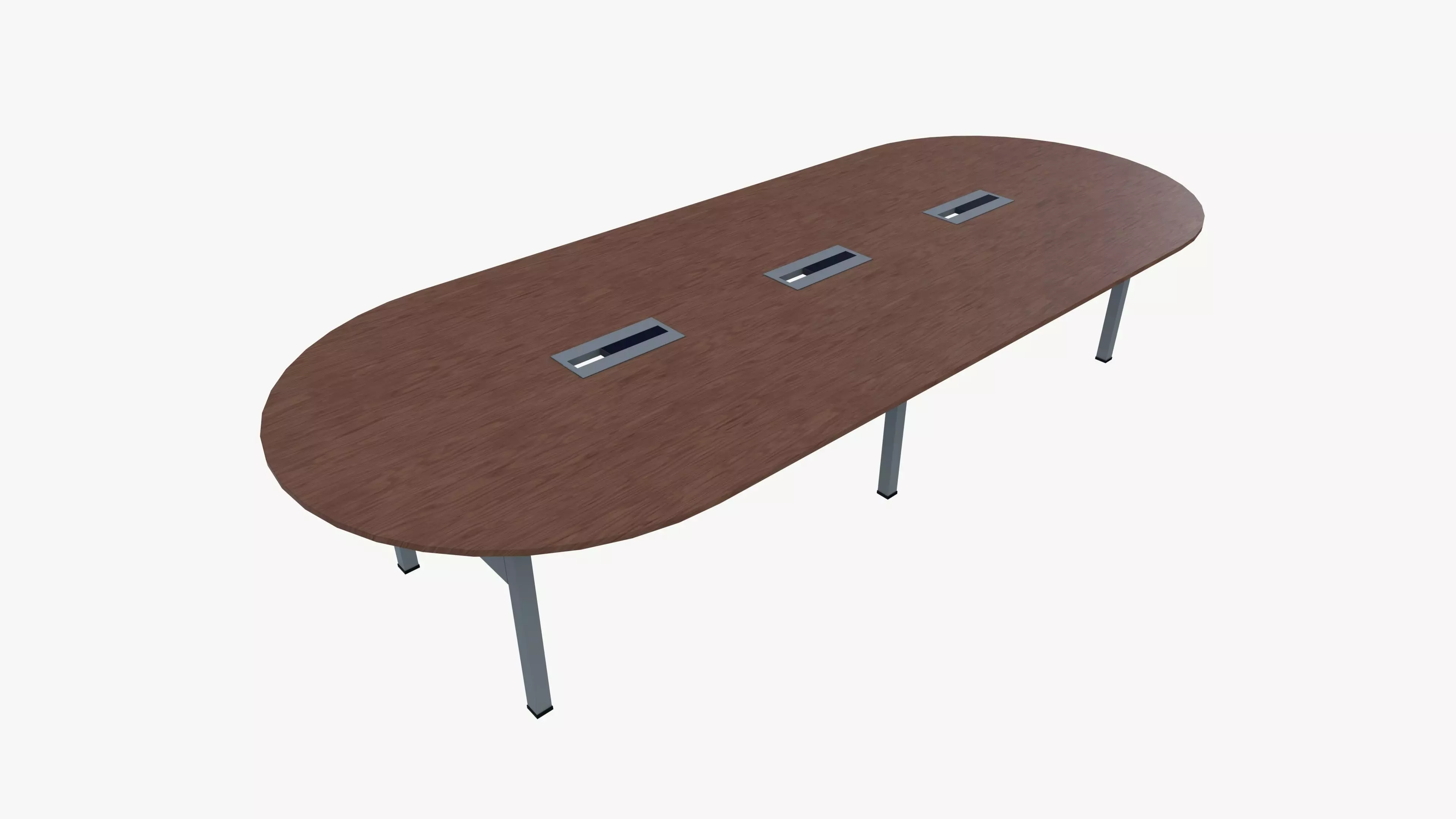 Conference Table Low-poly 3D model_0