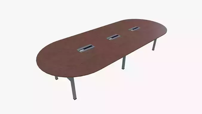 Conference Table Low-poly 3D model