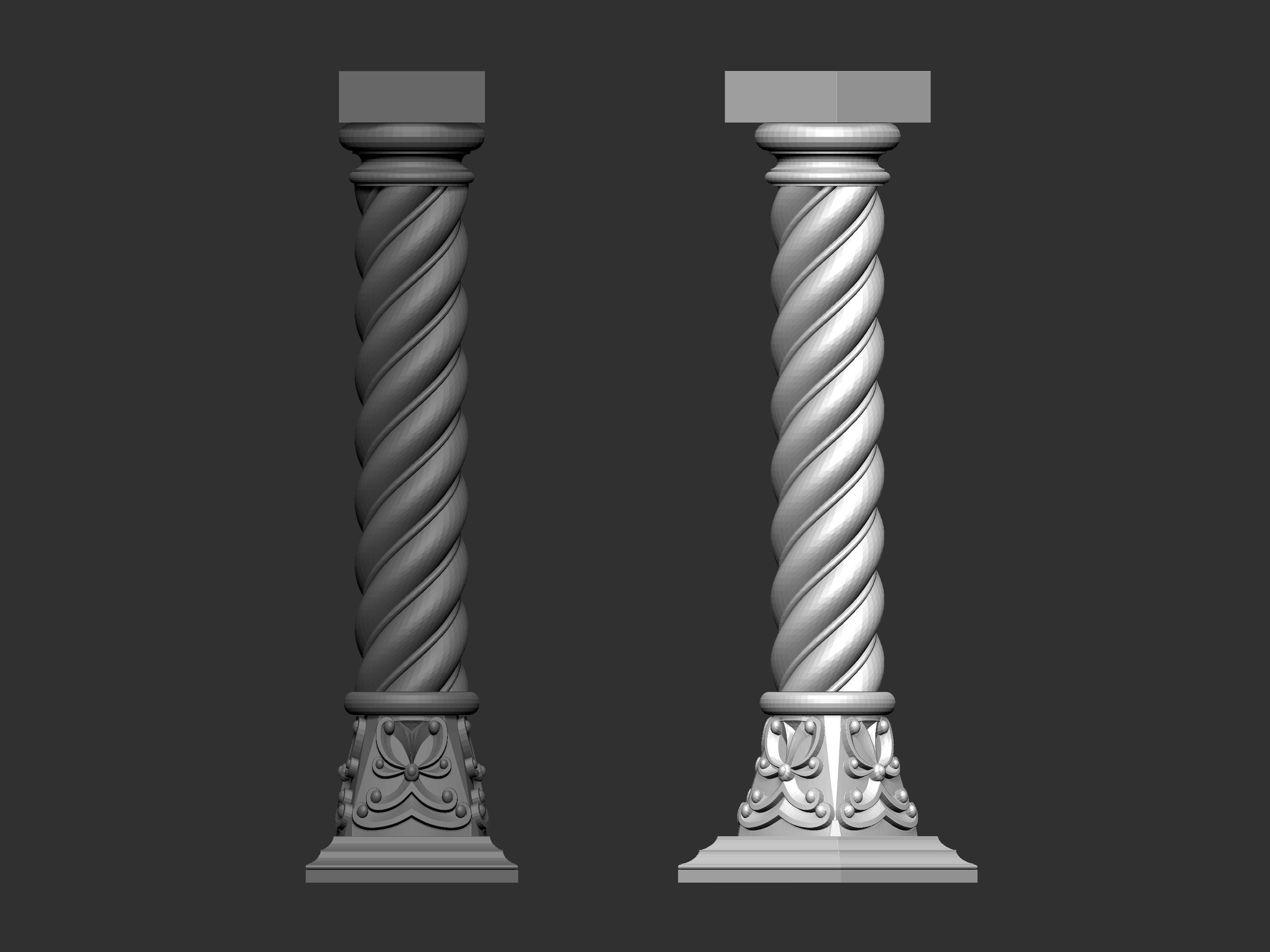 Corbel Decorative architecture classical decoration 3D print model_37