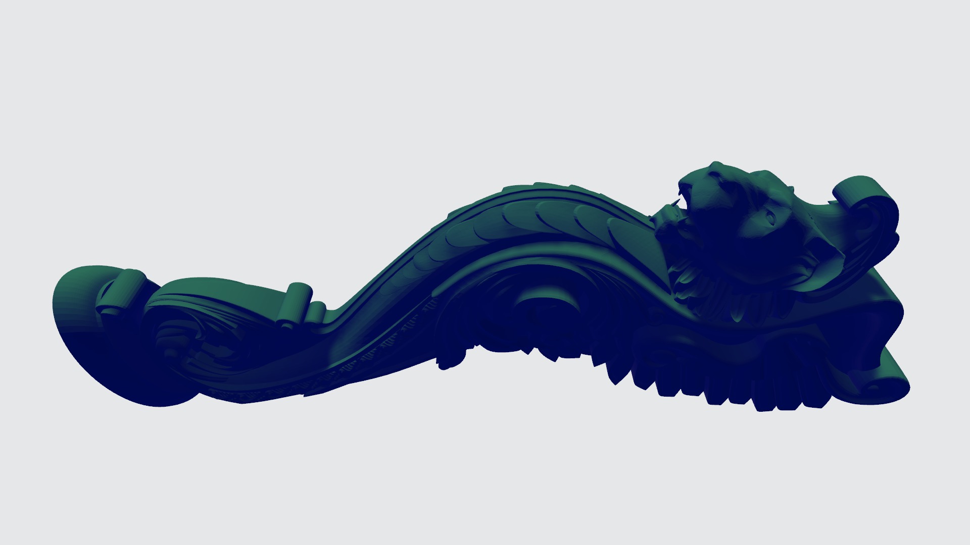 Corbel Decorative architecture classical decoration 3D print model_4