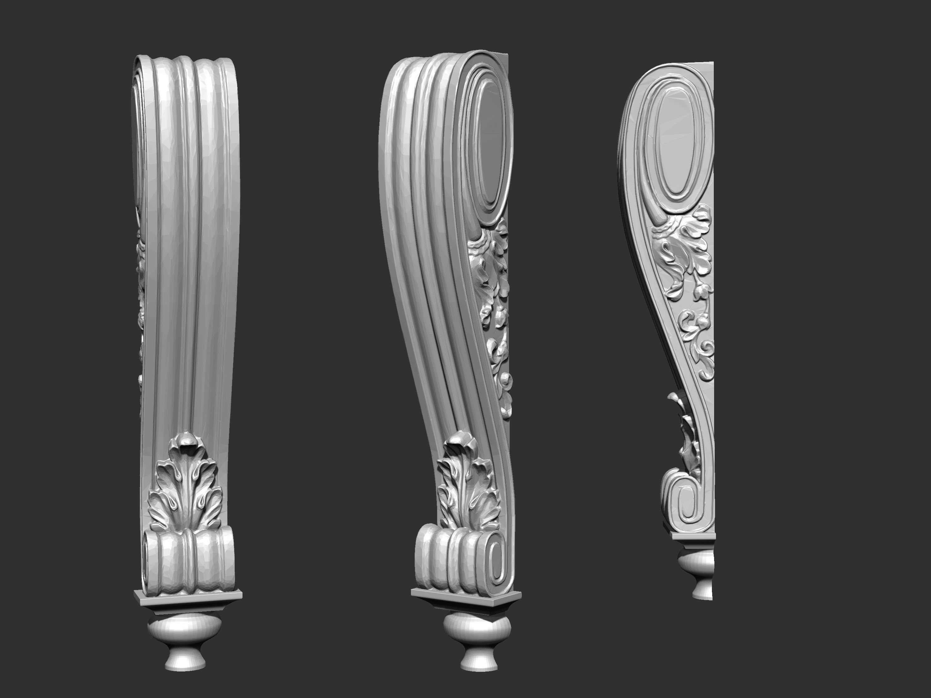 Corbel Decorative architecture classical decoration 3D print model_17