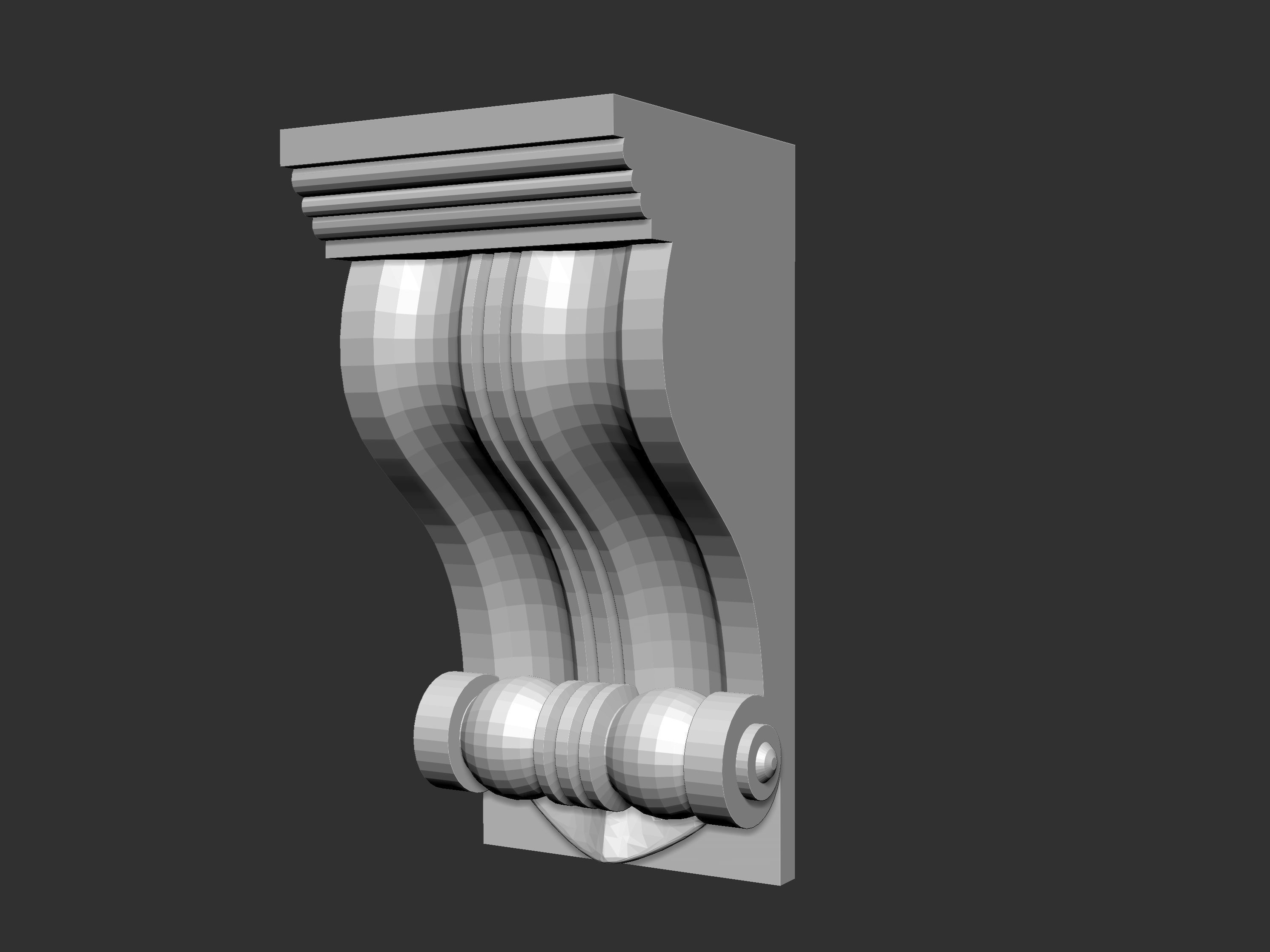 Corbel Decorative architecture classical decoration 3D print model_28