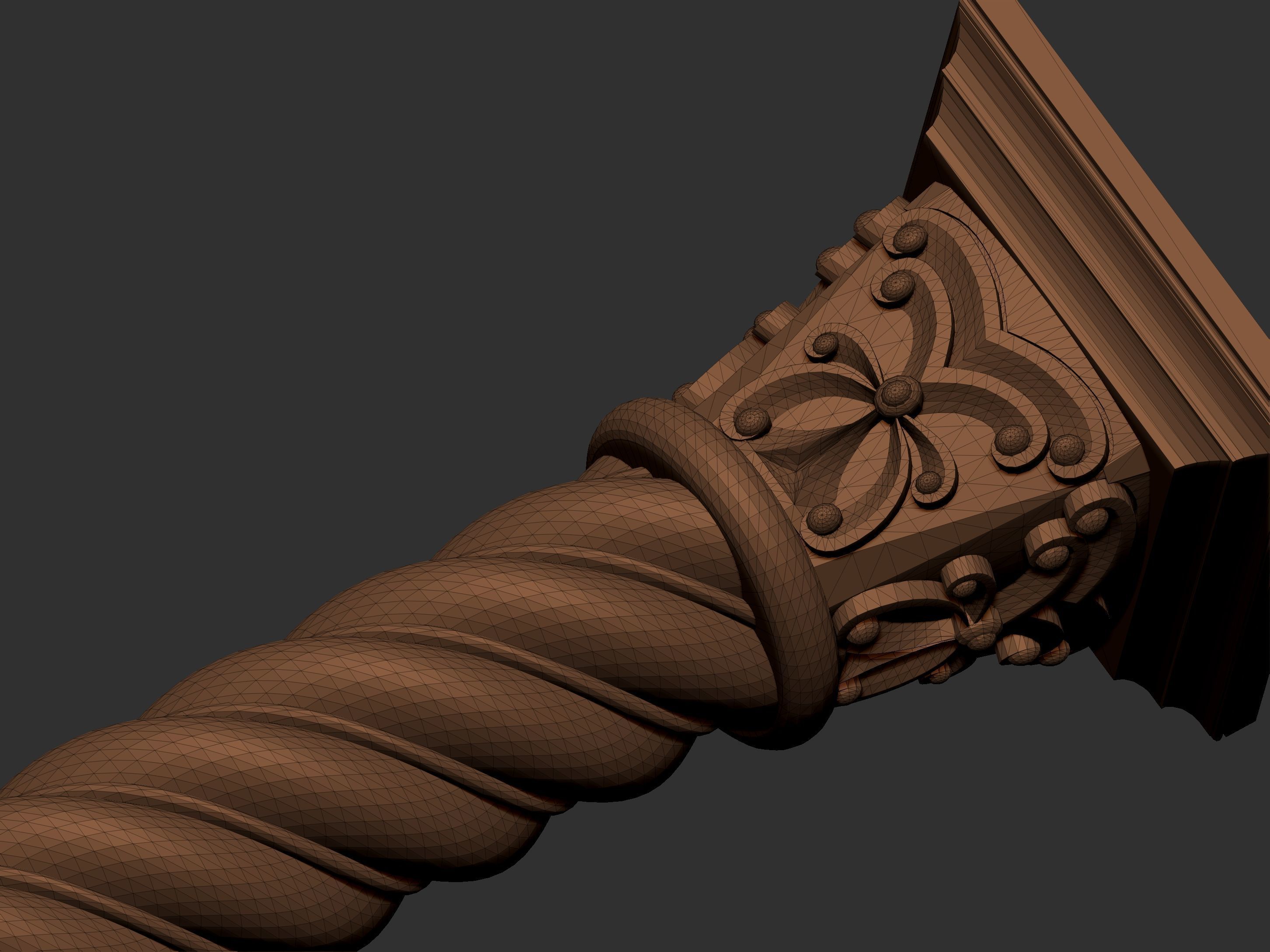 Corbel Decorative architecture classical decoration 3D print model_40