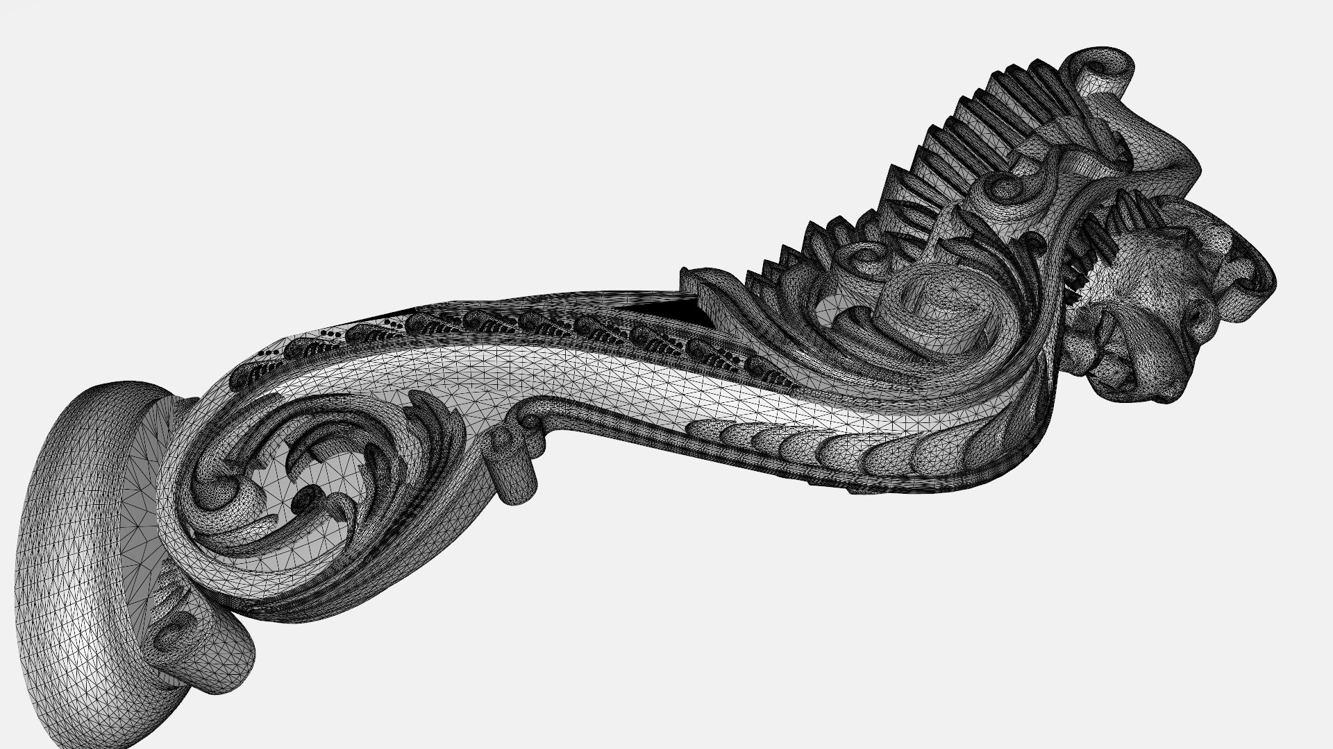 Corbel Decorative architecture classical decoration 3D print model_6