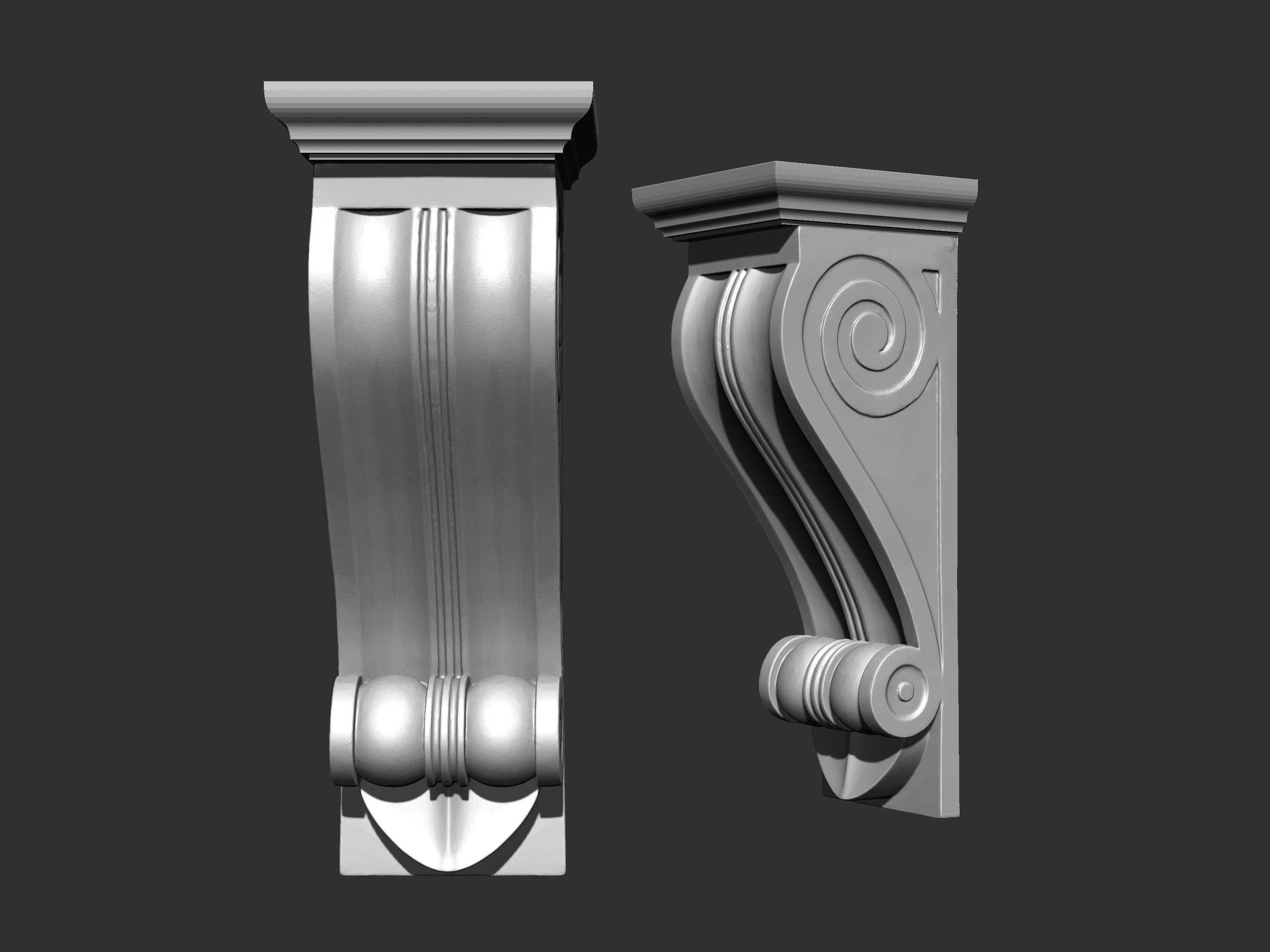 Corbel Decorative architecture classical decoration 3D print model_26