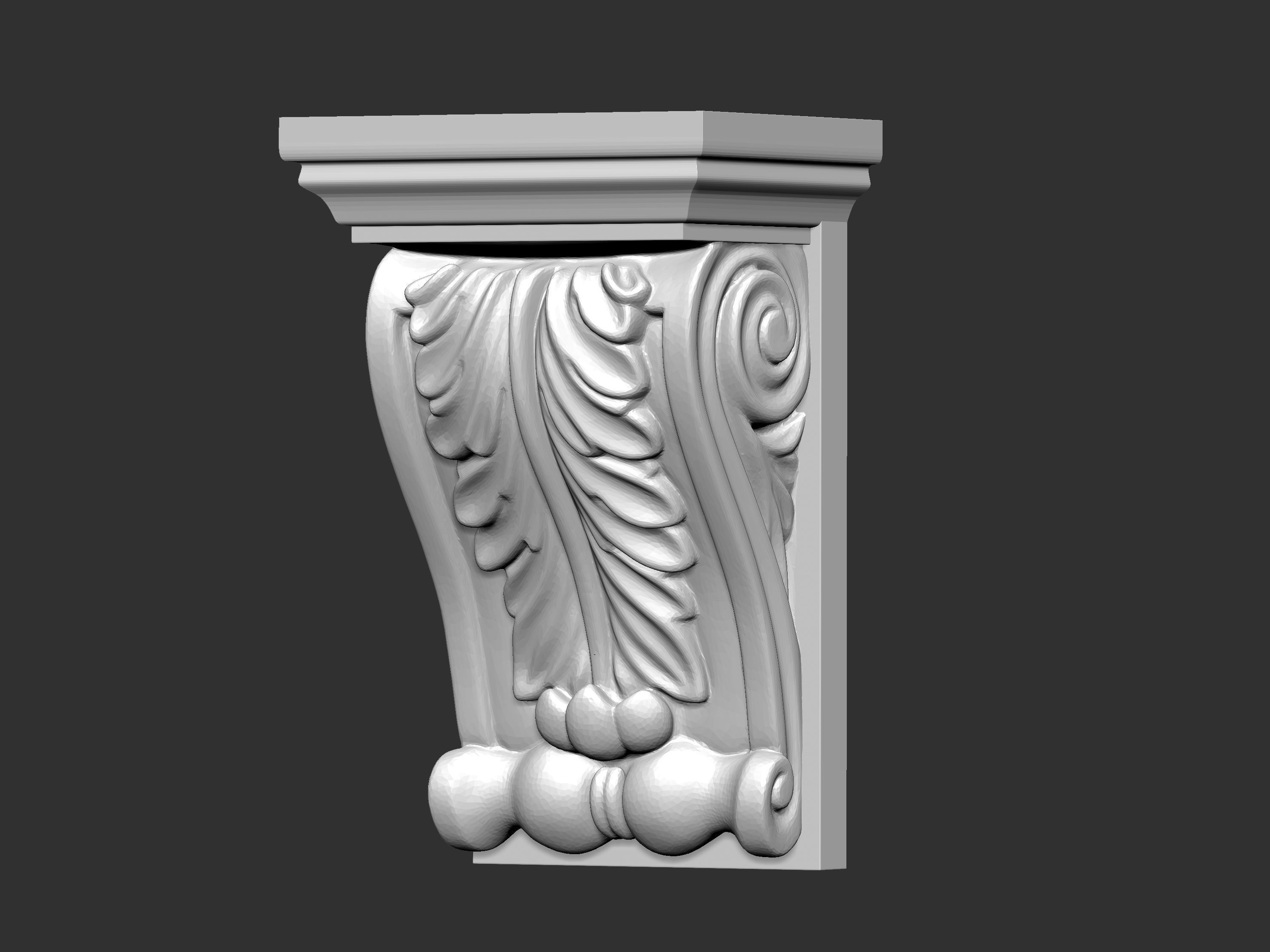 Corbel Decorative architecture classical decoration 3D print model_22