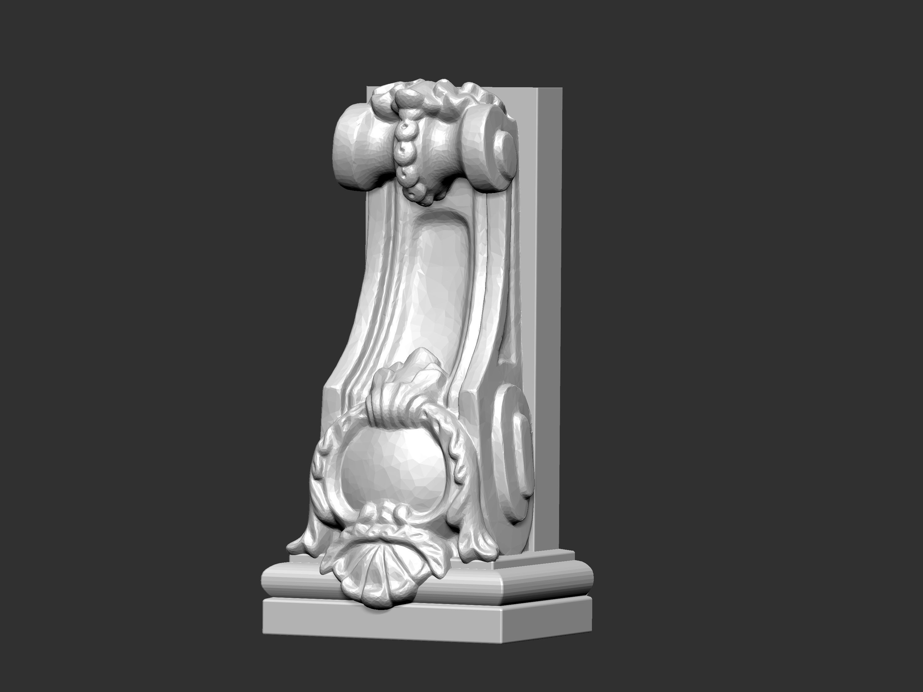 Corbel Decorative architecture classical decoration 3D print model_14