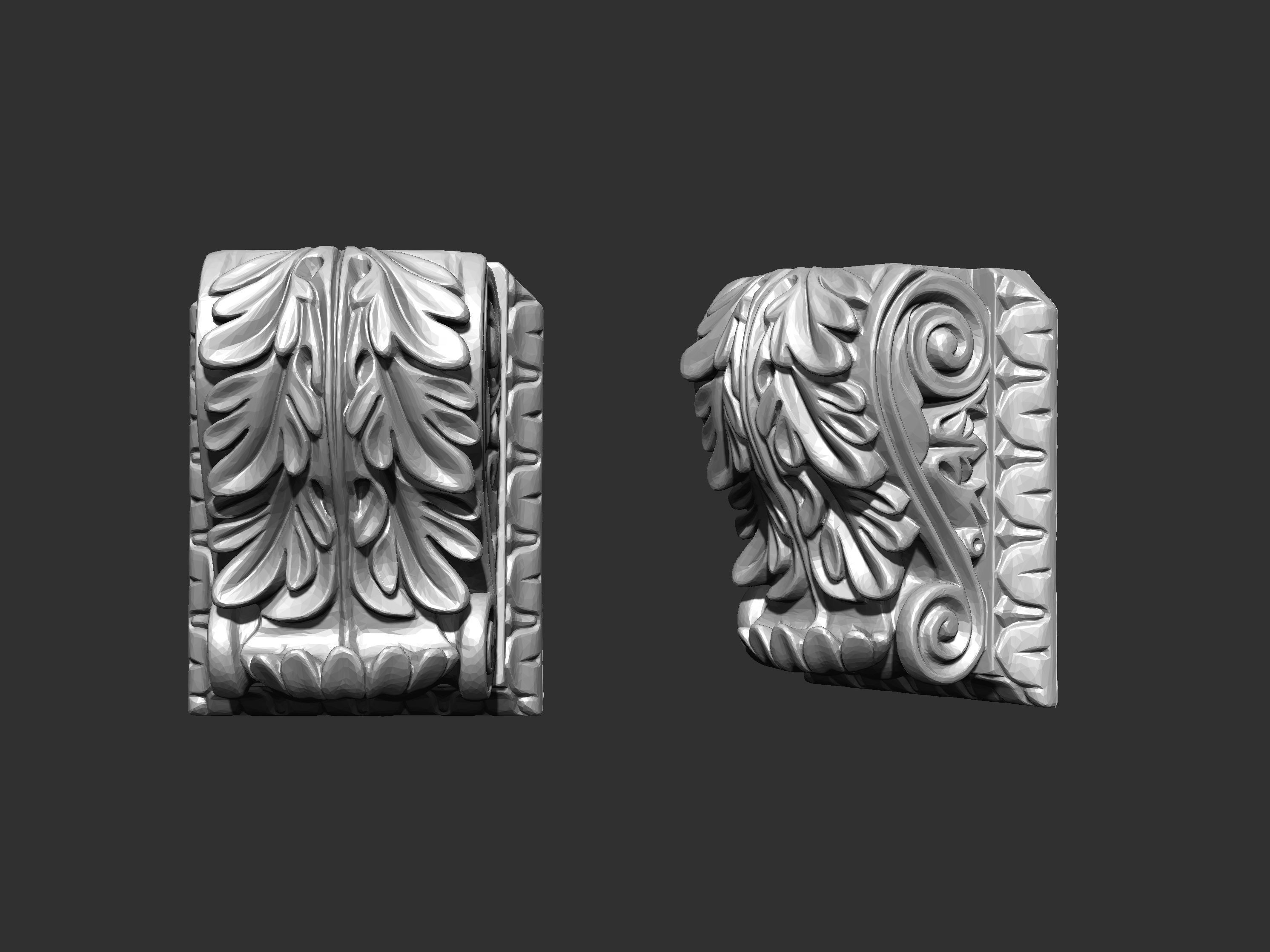 Corbel Decorative architecture classical decoration 3D print model_24
