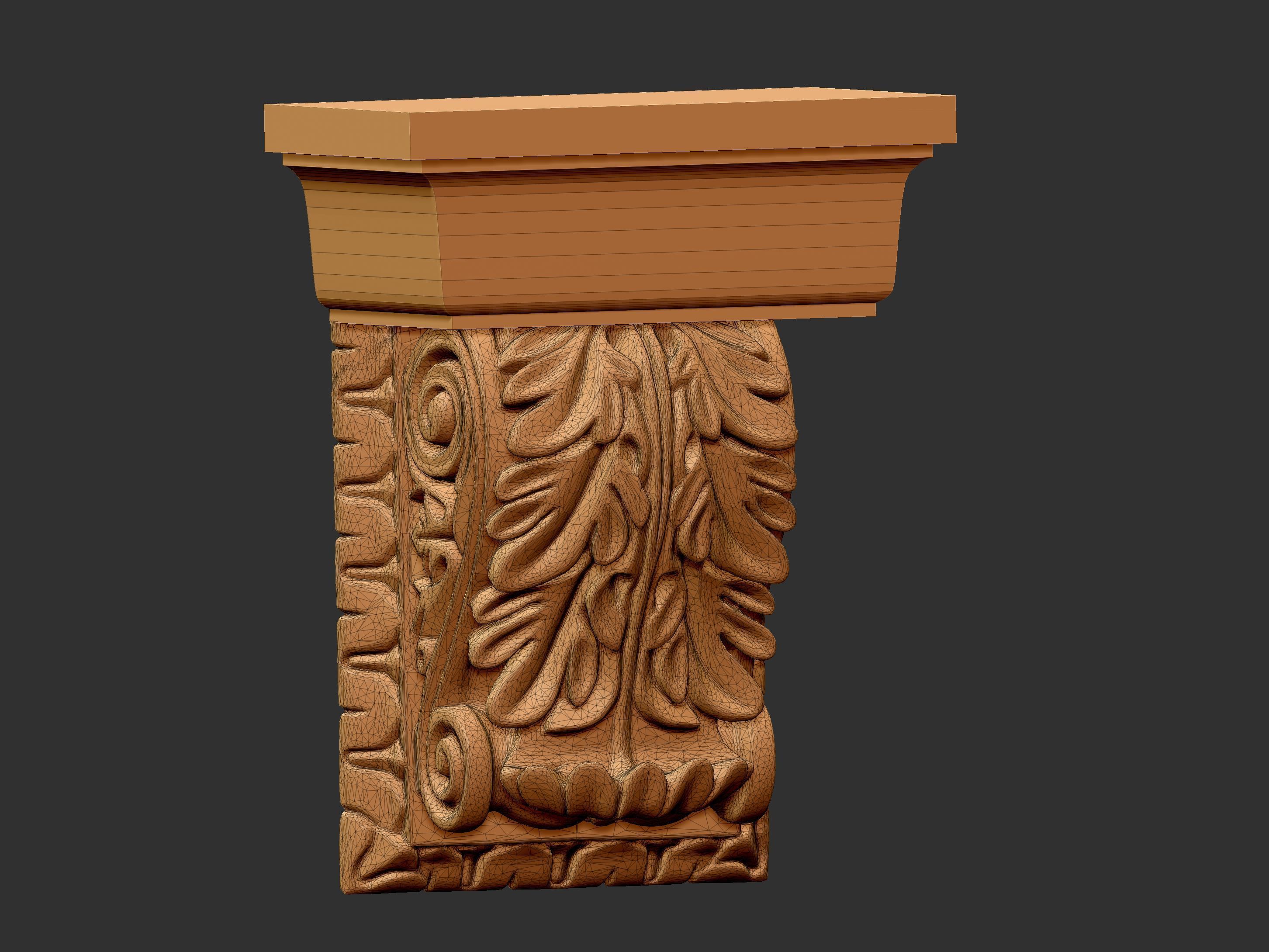 Corbel Decorative architecture classical decoration 3D print model_13
