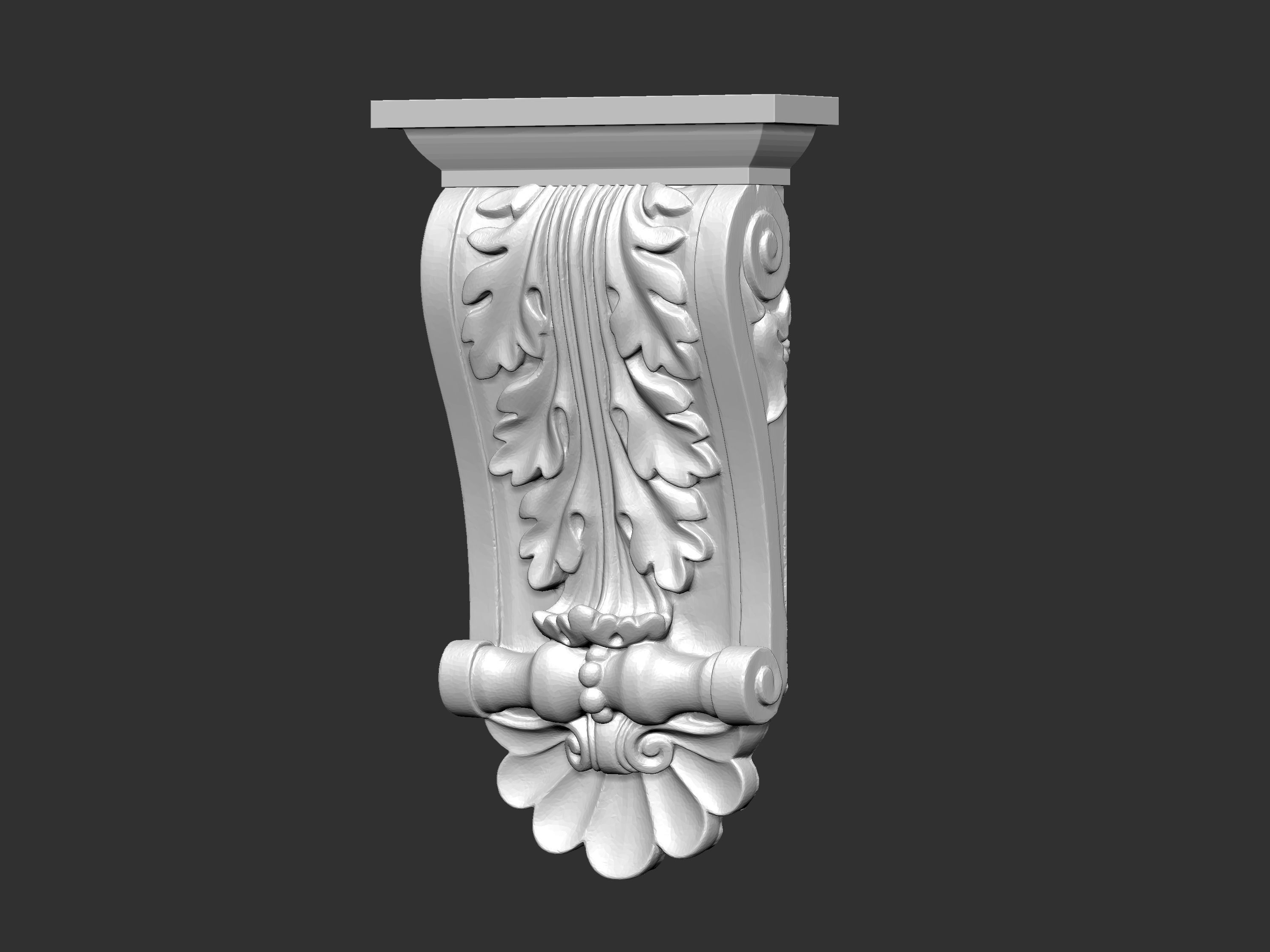 Corbel Decorative architecture classical decoration 3D print model_15