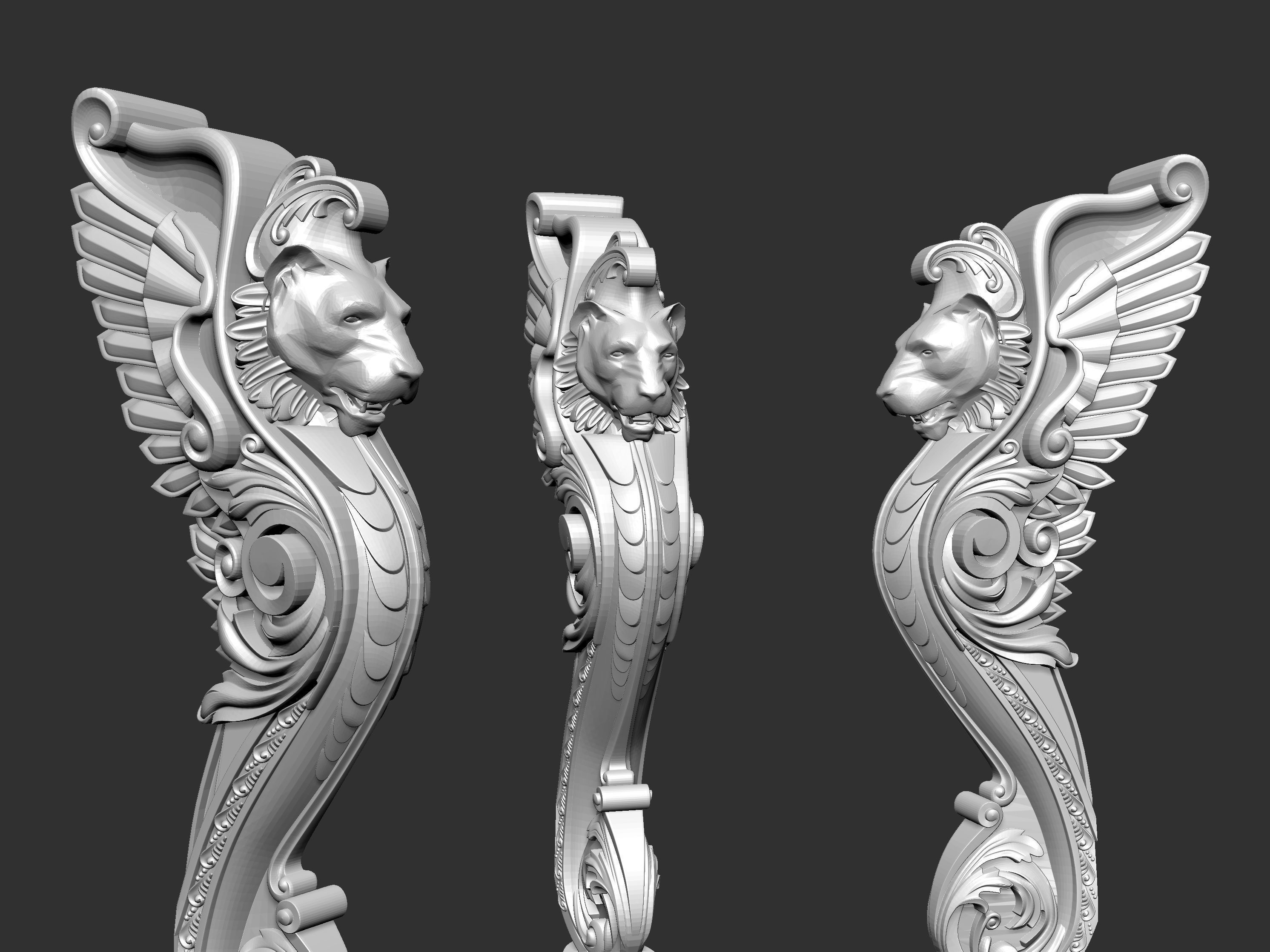 Corbel Decorative architecture classical decoration 3D print model_21