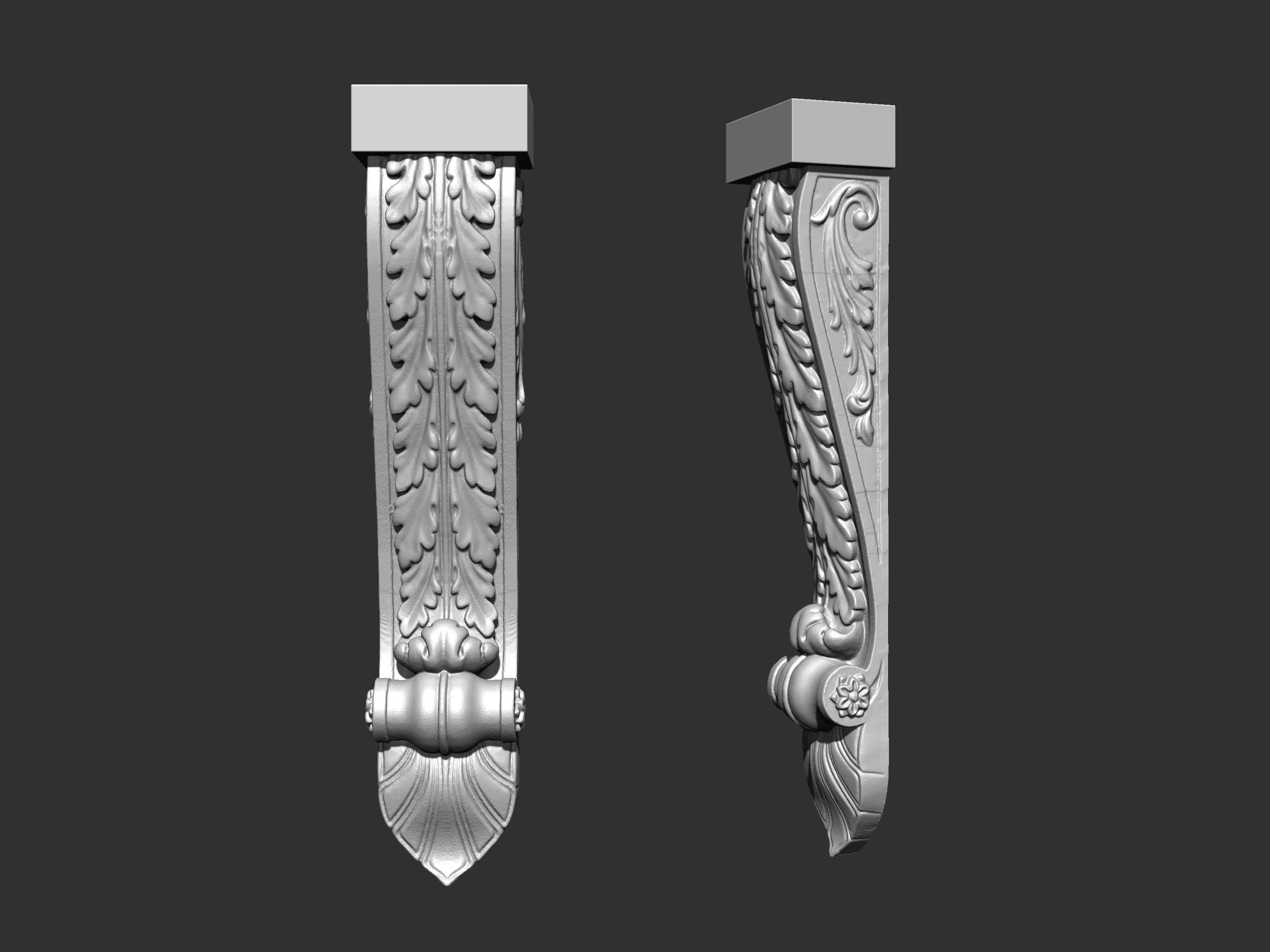 Corbel Decorative architecture classical decoration 3D print model_29