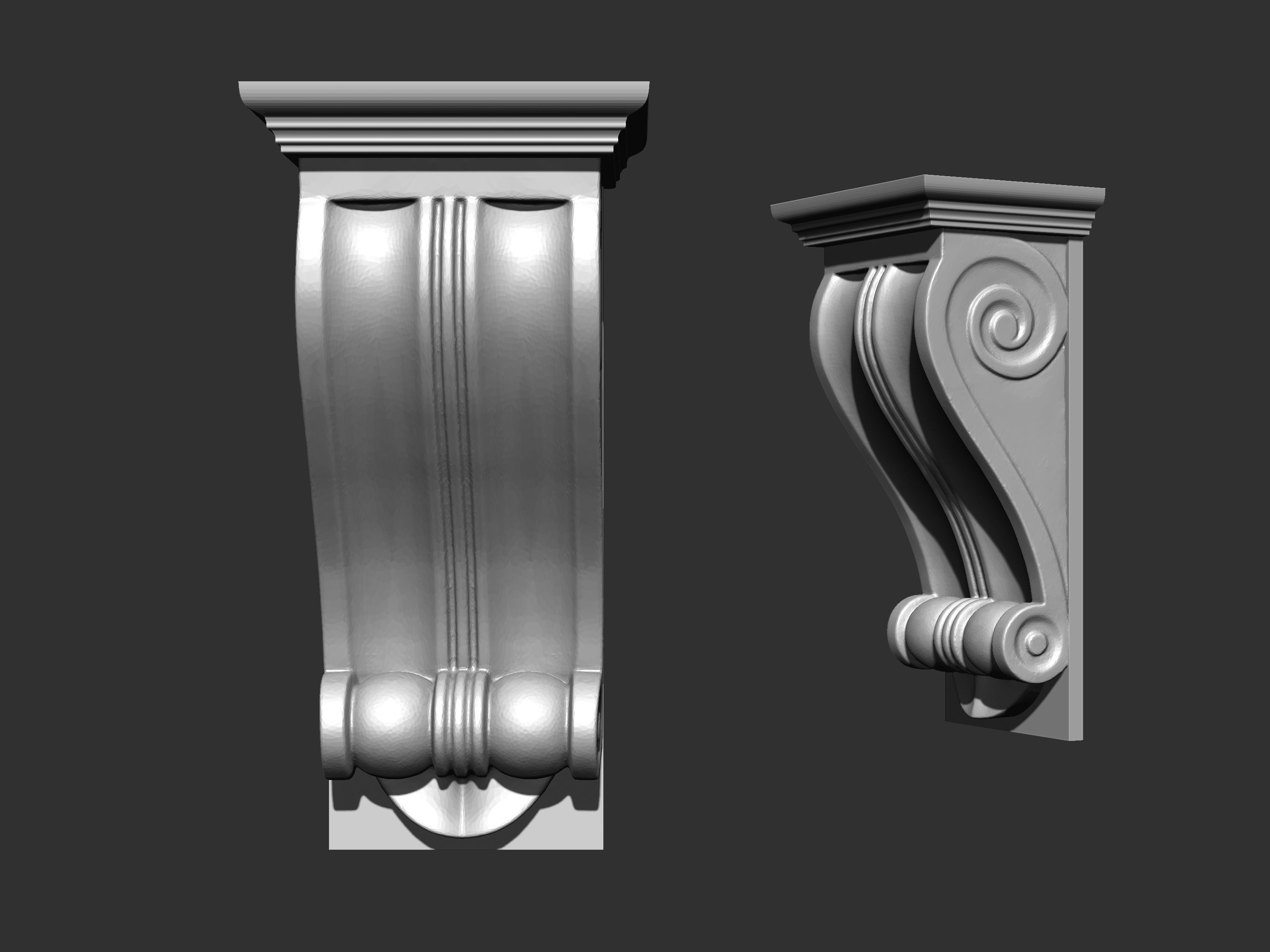 Corbel Decorative architecture classical decoration 3D print model_31