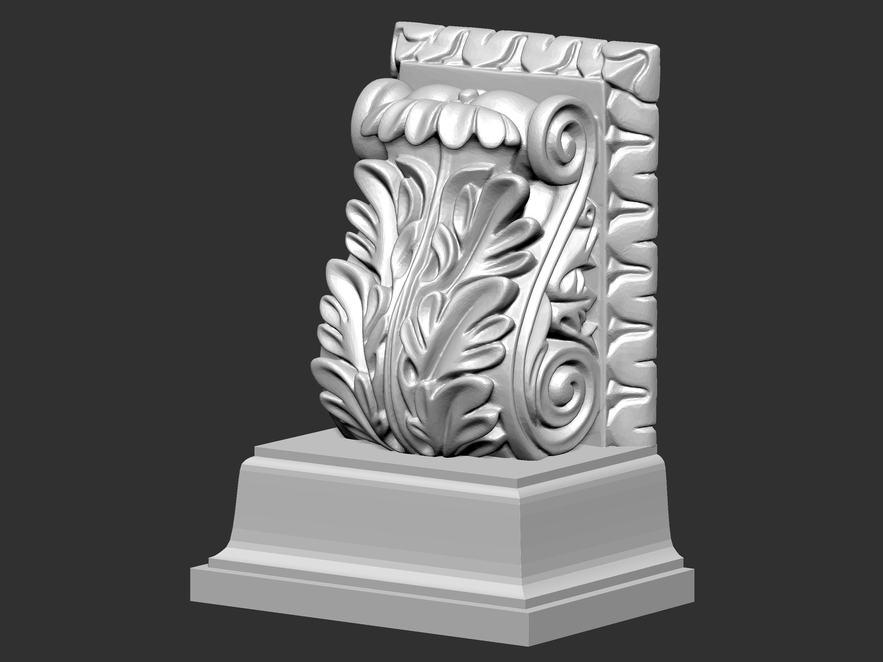 Corbel Decorative architecture classical decoration 3D print model_18