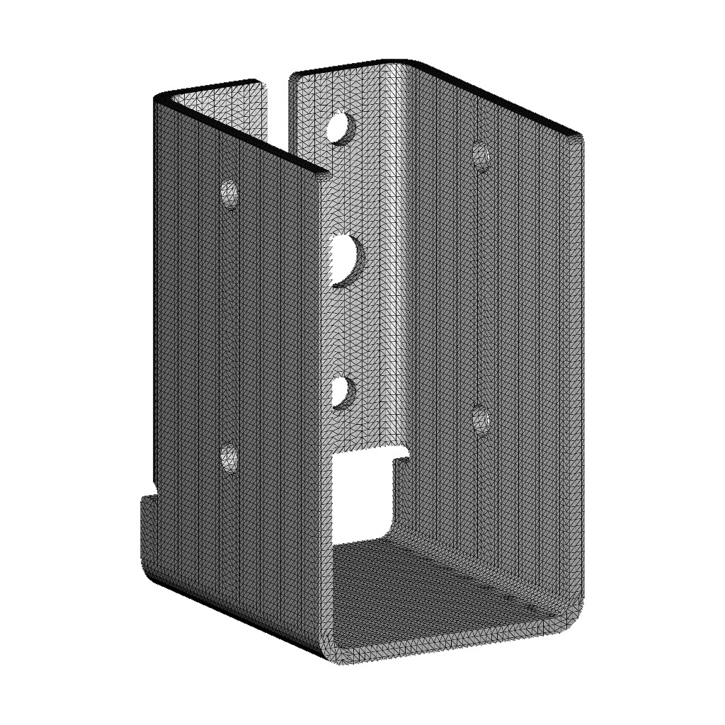 Steel Joist Bracket 3D print model_3