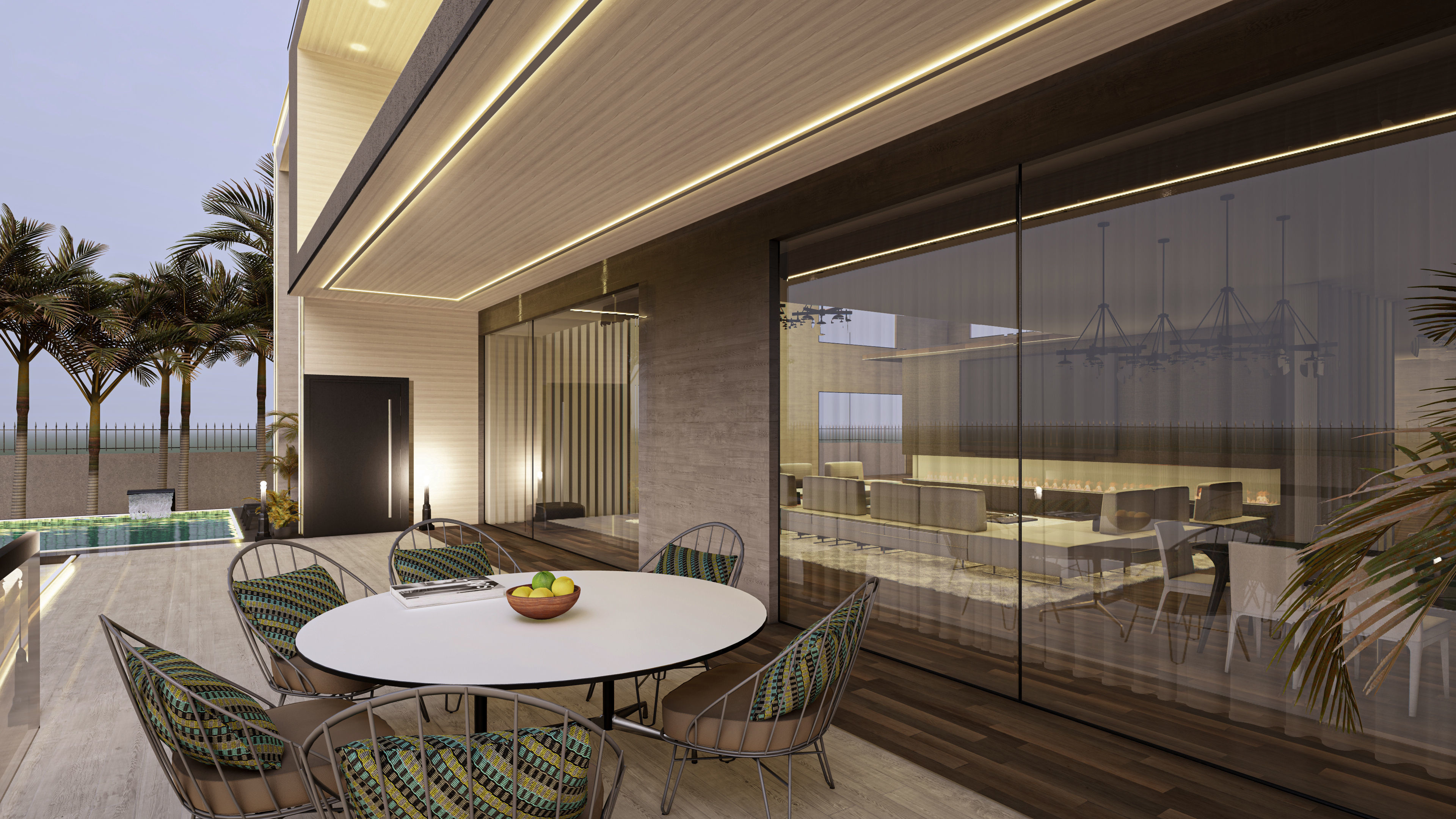 Luxury Modern Villa 3D Model Detailed Interior Exterior Design 3D model_6