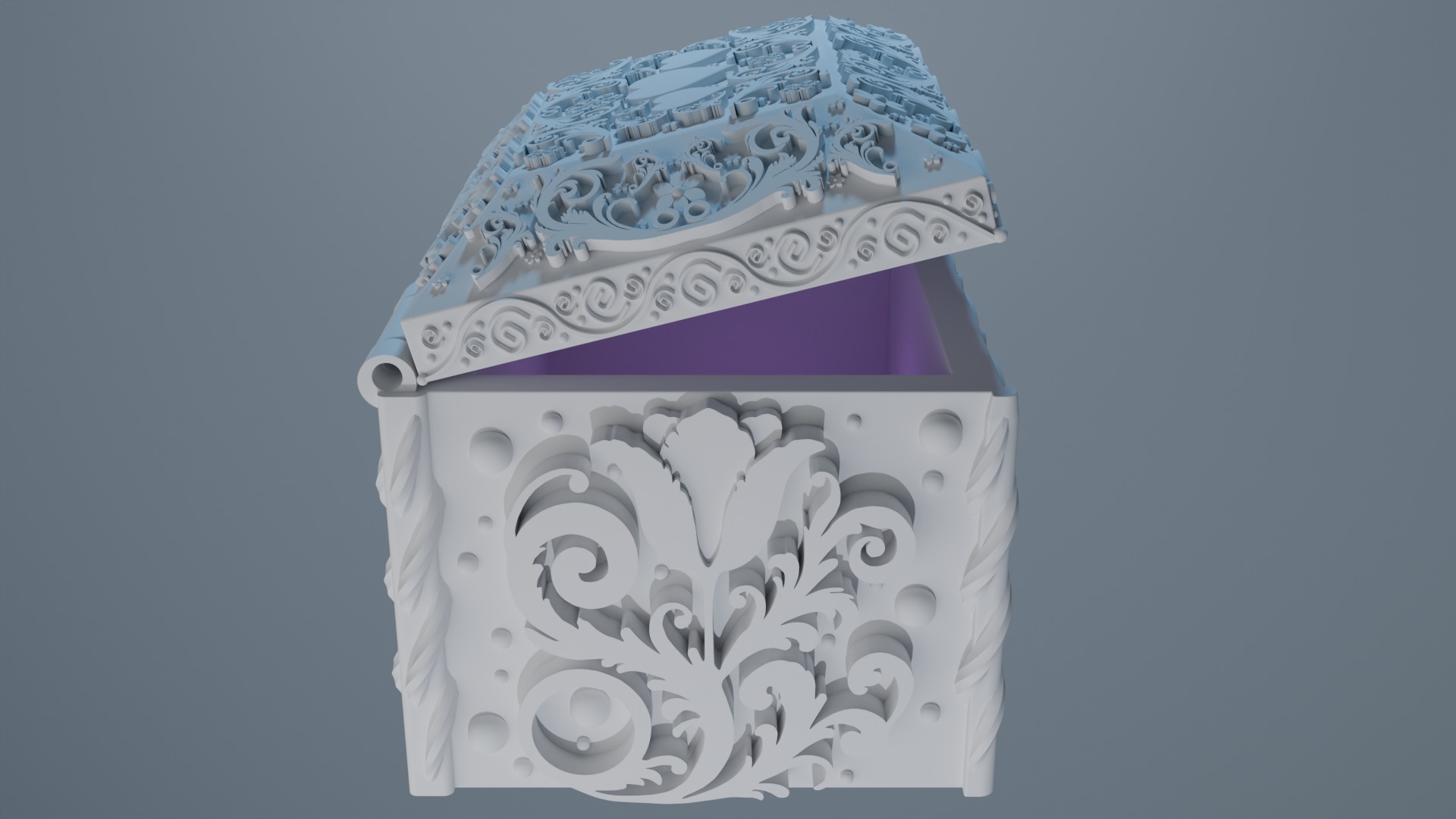 Jewelry box 3D print model_8